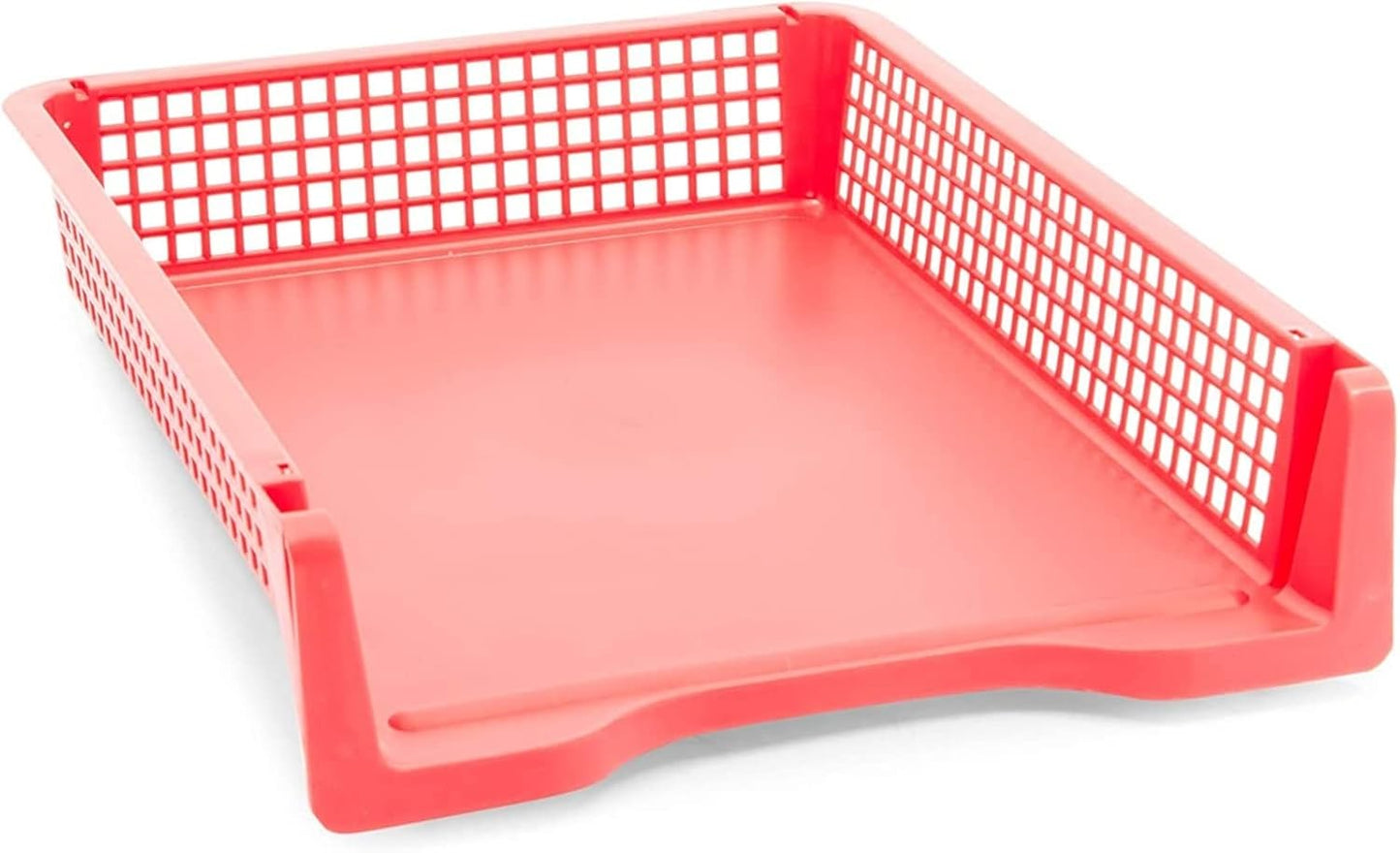 Set of 6 Colorful Rainbow Stacking Paper Trays for Organizing-CentralDepot247