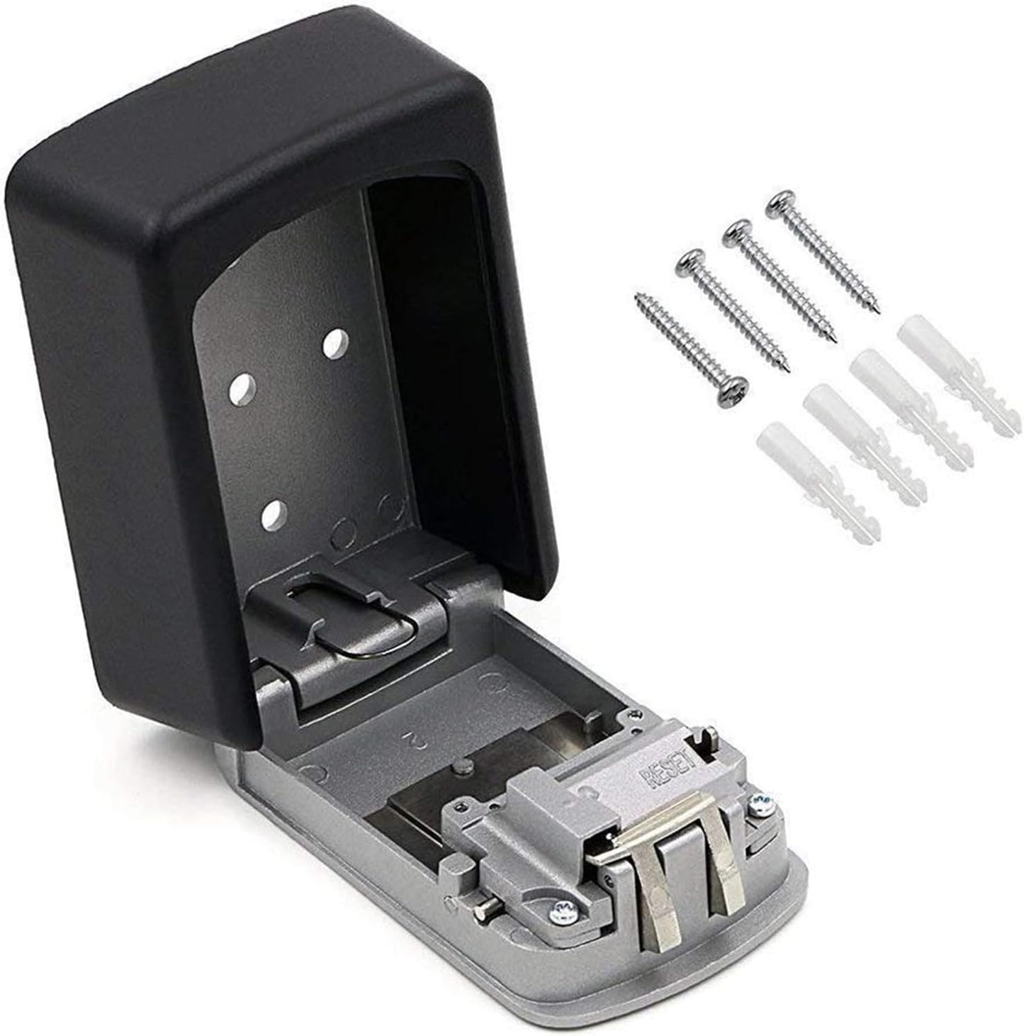 Wall Mounted Key Safe with Combination Lock - Waterproof Security Box