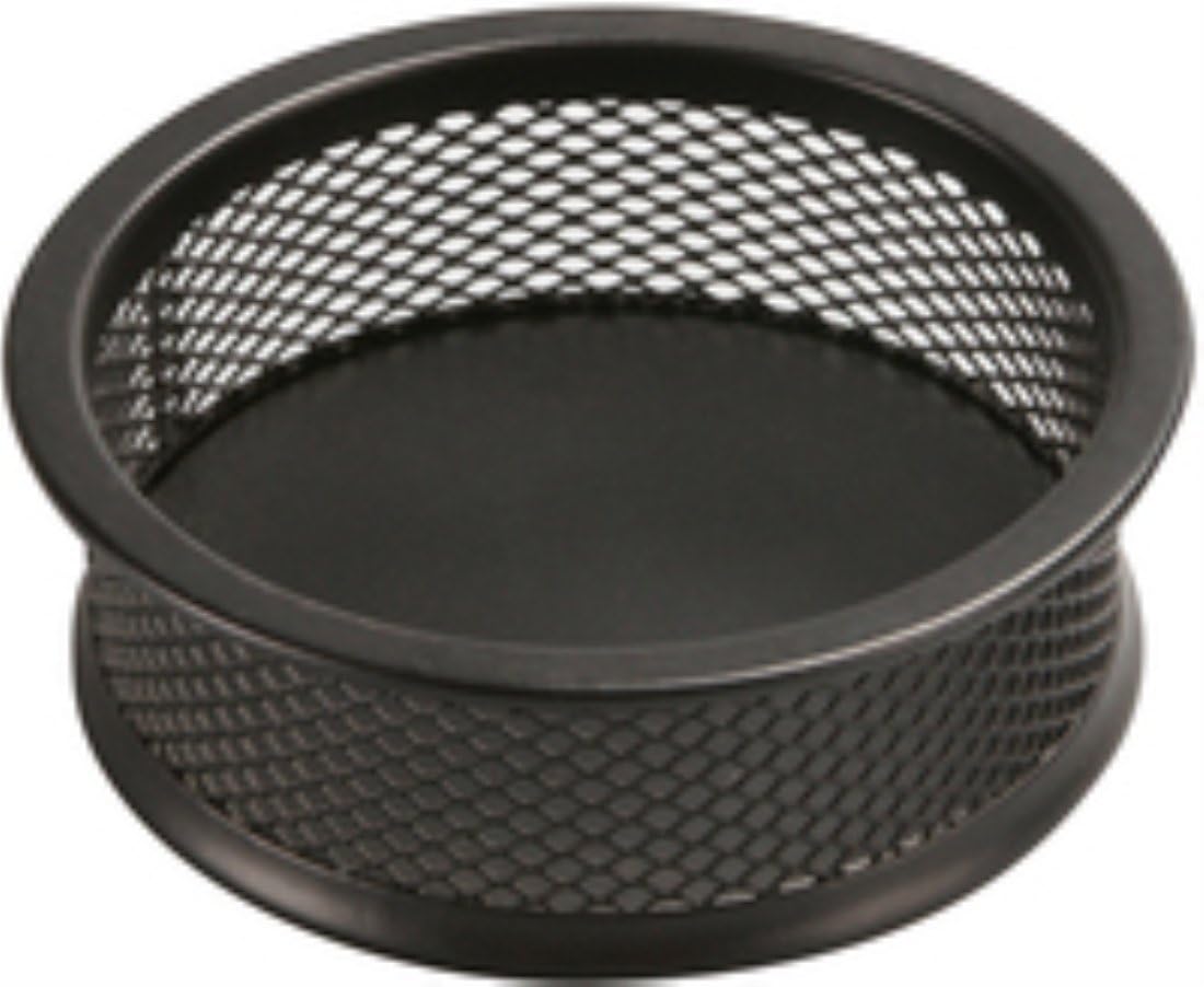 Q-CONNECT Black Metal Paper Clip Container - Small Office Accessory-CentralDepot247