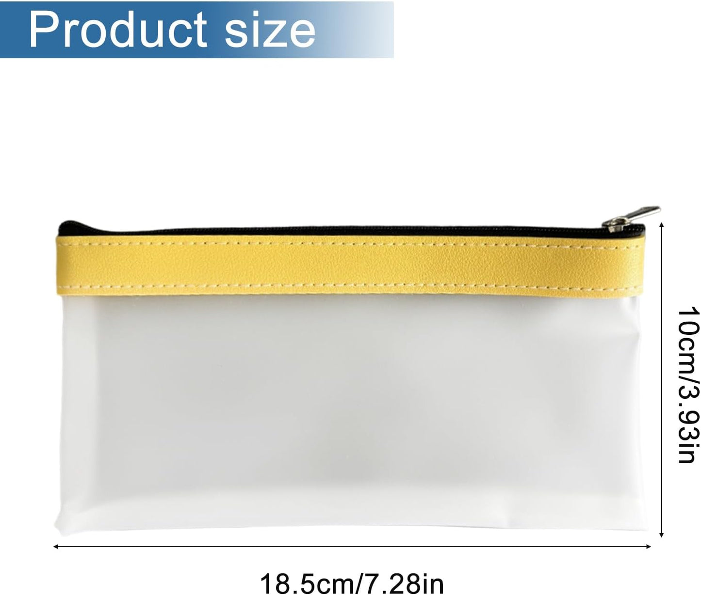 6pcs Clear Money Bags with Zipper - Multi-Purpose Cash Pouches