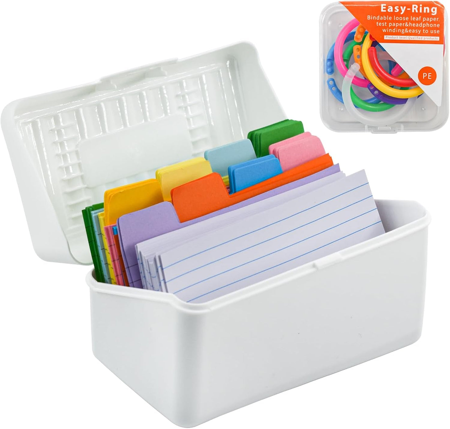 VANRA 3x5 Flash Card Organizer Case - Index Card Holder (Black)