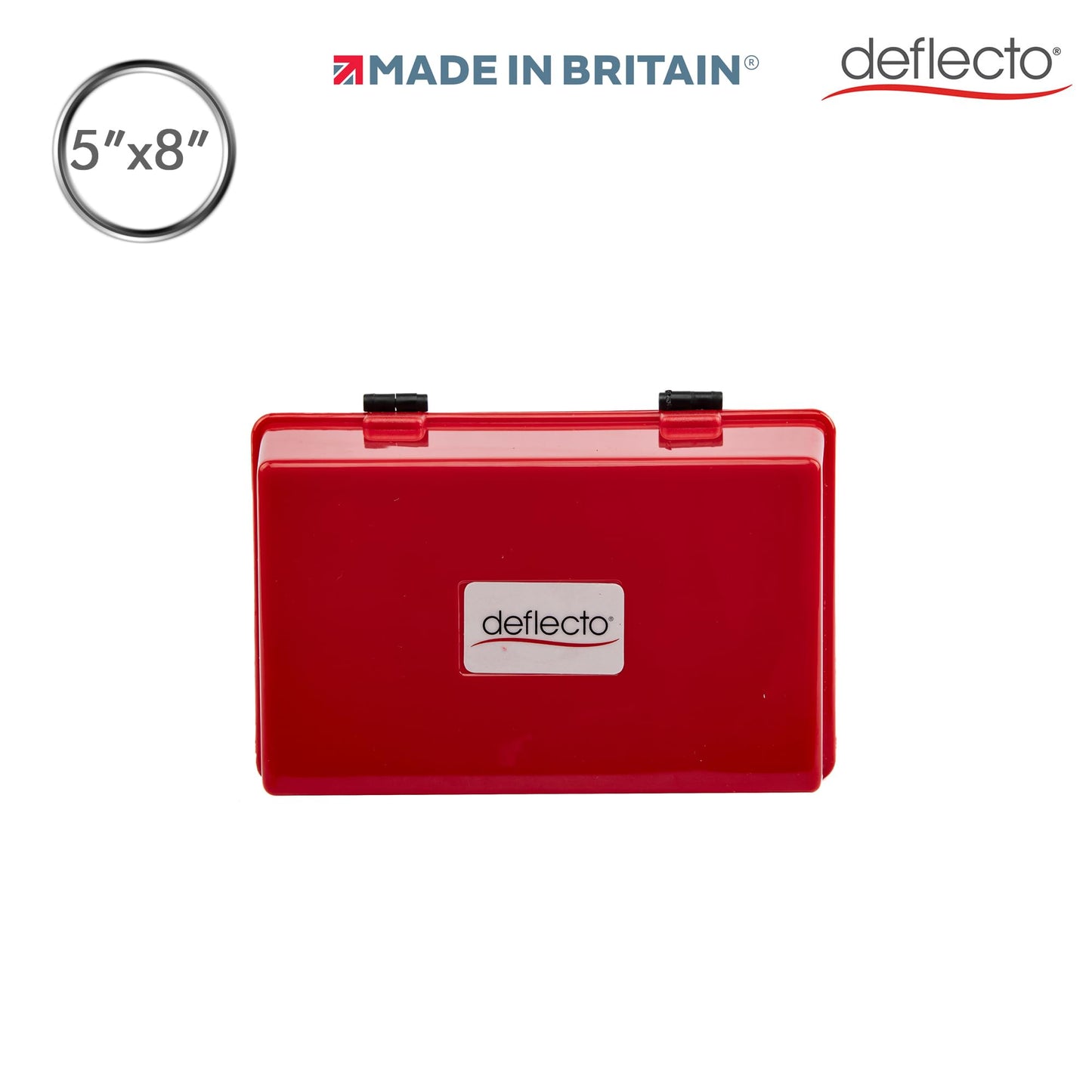 Value Size 8 x 5 Index Card Box - Red