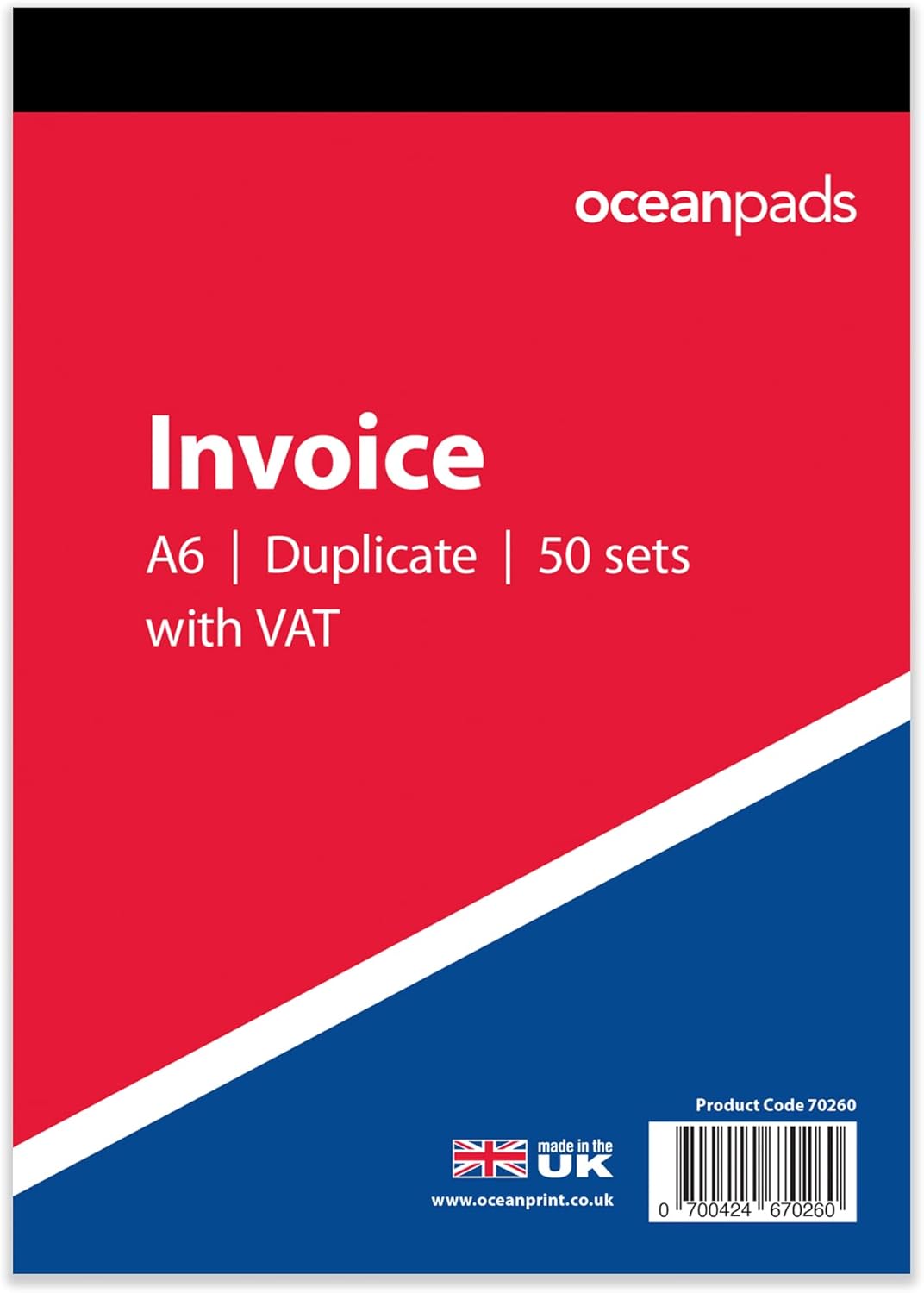 Small A6 Invoice Book Duplicate, 105mm x 148mm, Carbonless (70260)