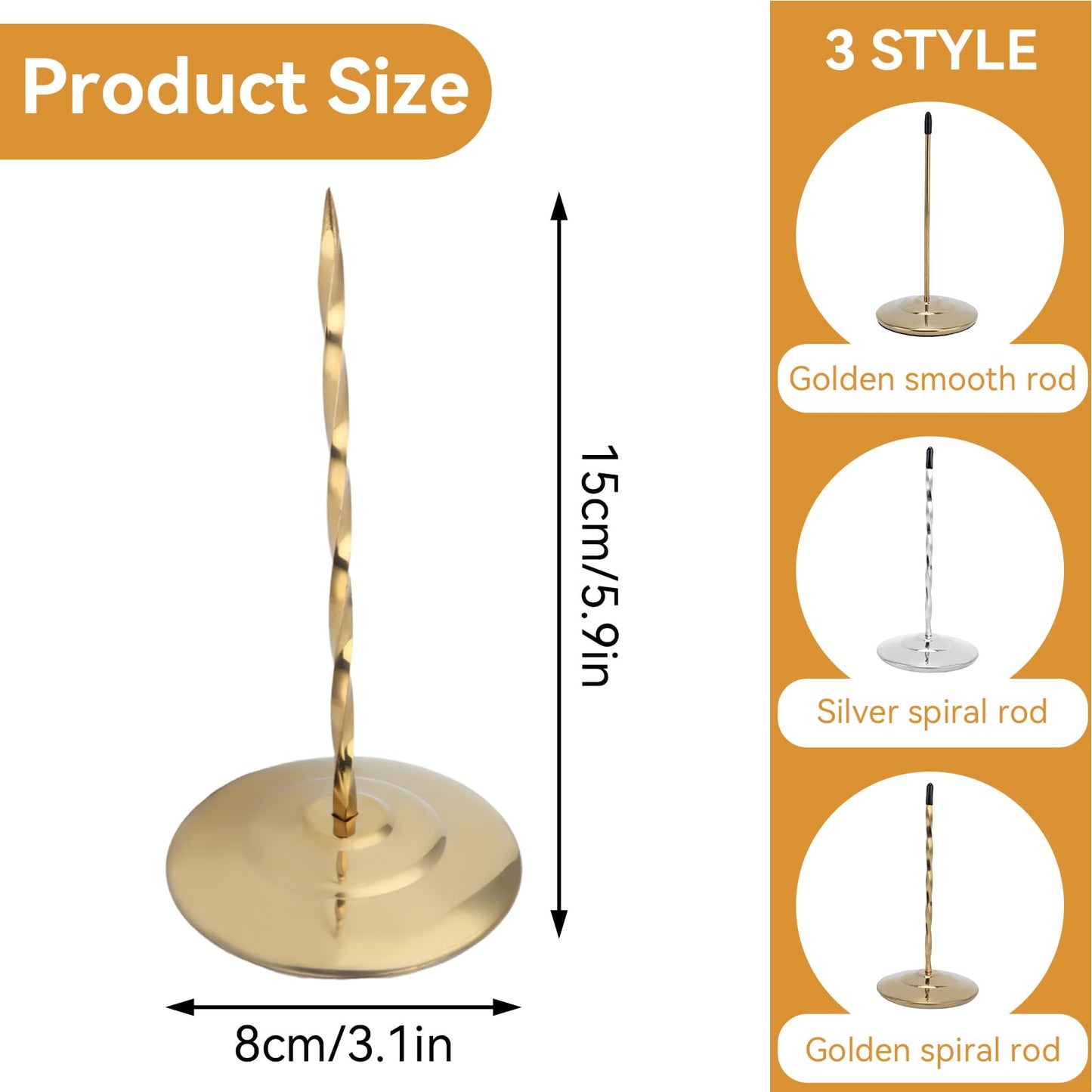 Stainless Steel Receipt Spike Holder for Restaurants & Kitchens-CentralDepot247