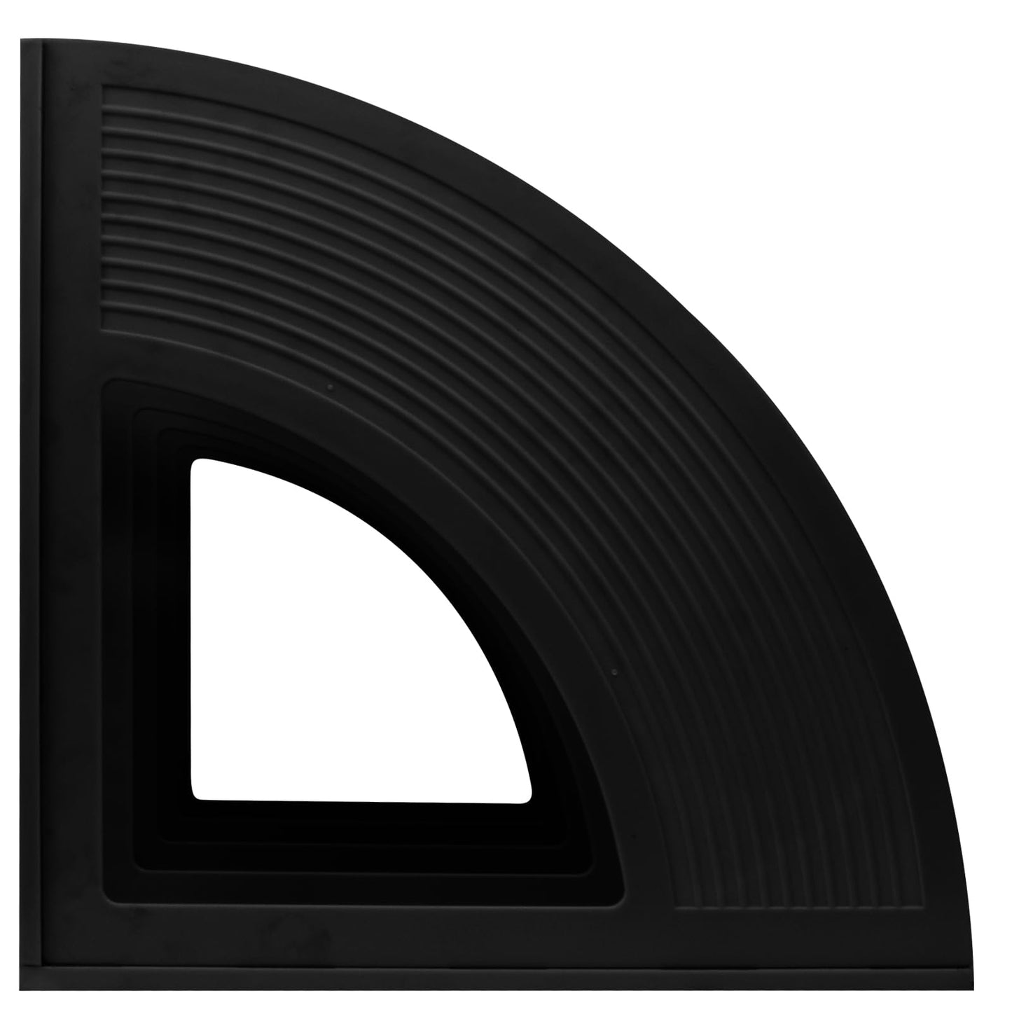 Sturdy 4-Section Desktop File Organizer - Black Plastic Holder-CentralDepot247