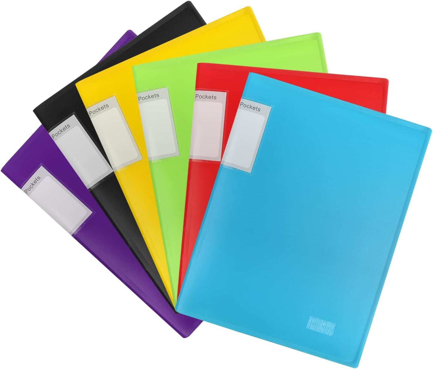 Presentation Display Book A4 - 30 Pockets Project Folder - 6 Colours