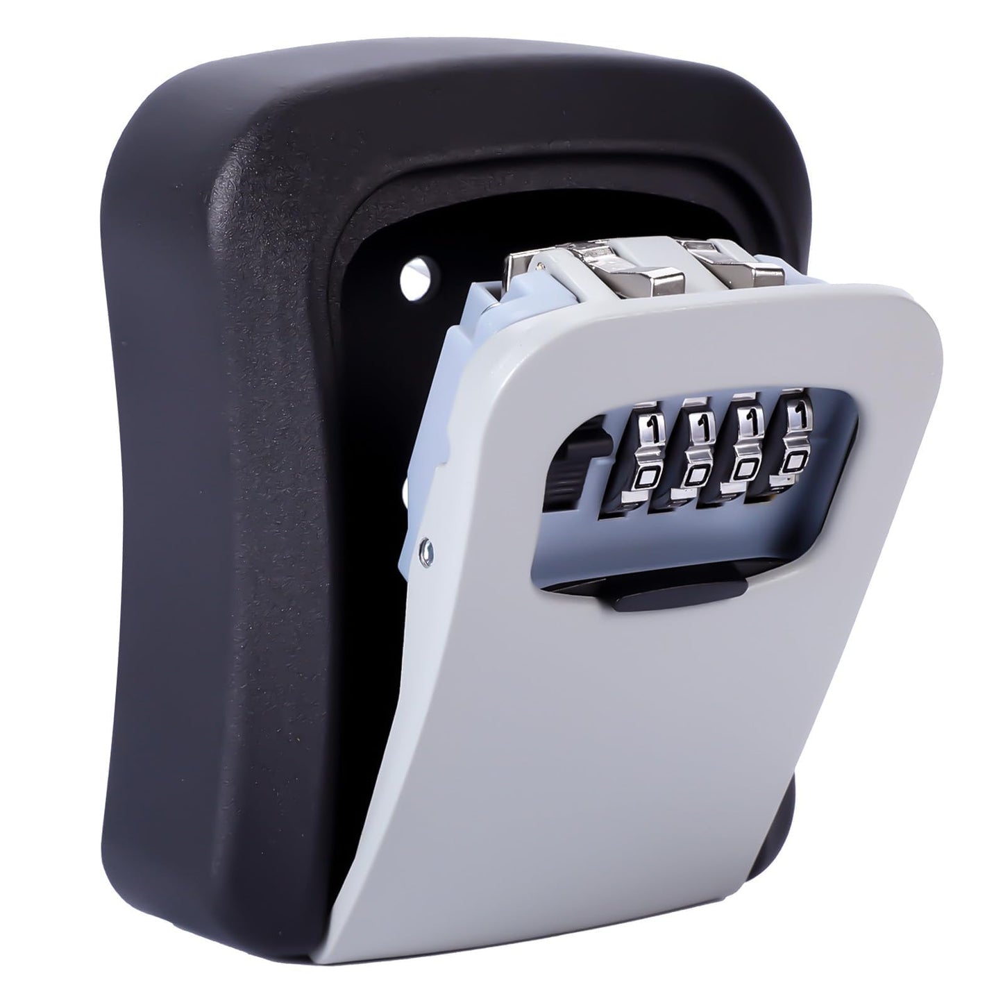 Wall Mounted Key Safe - 4 Digit Combination Lock Box for Indoor/Outdoor