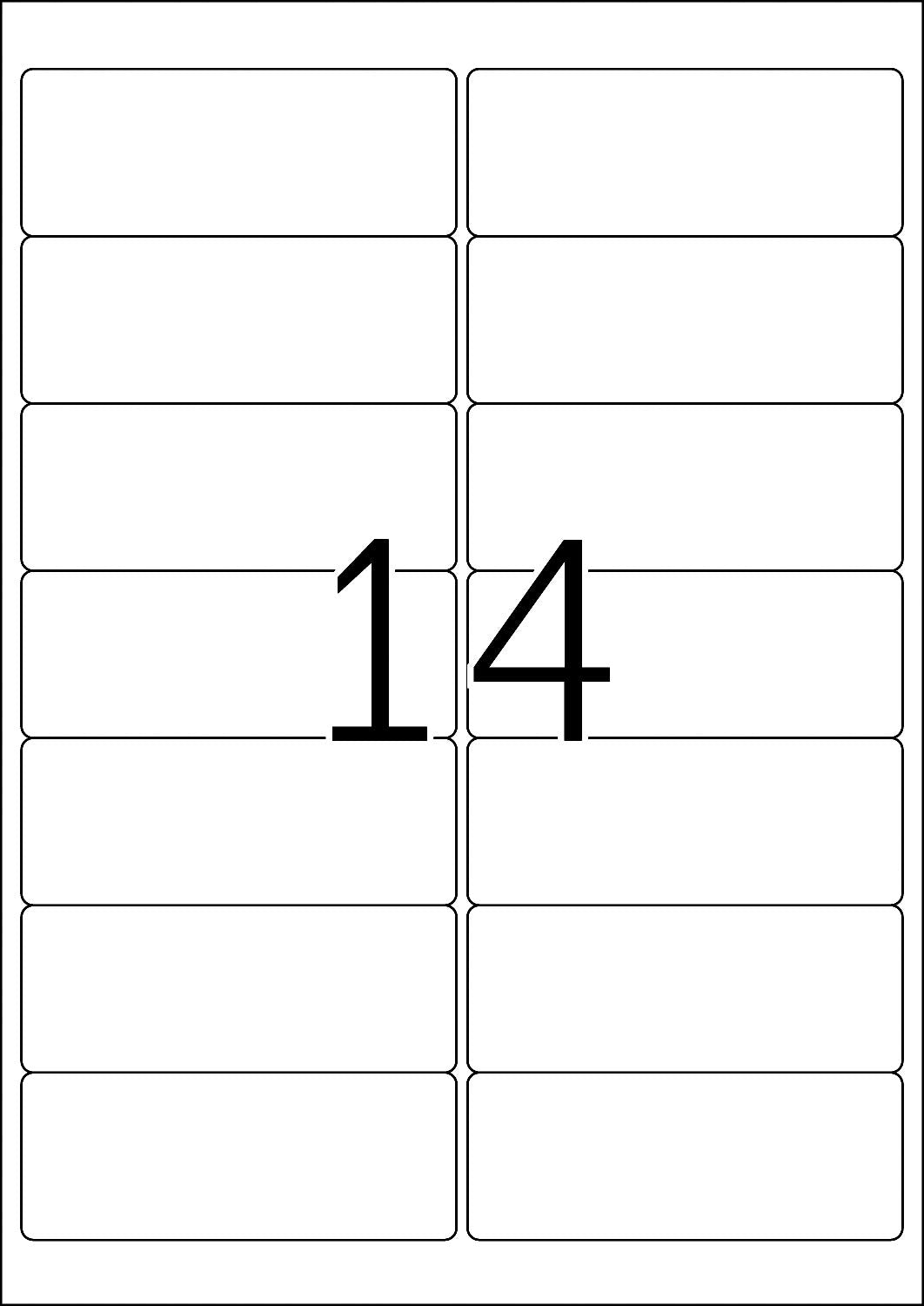 TopStick Self Adhesive Address Labels - 2100 Blank Labels