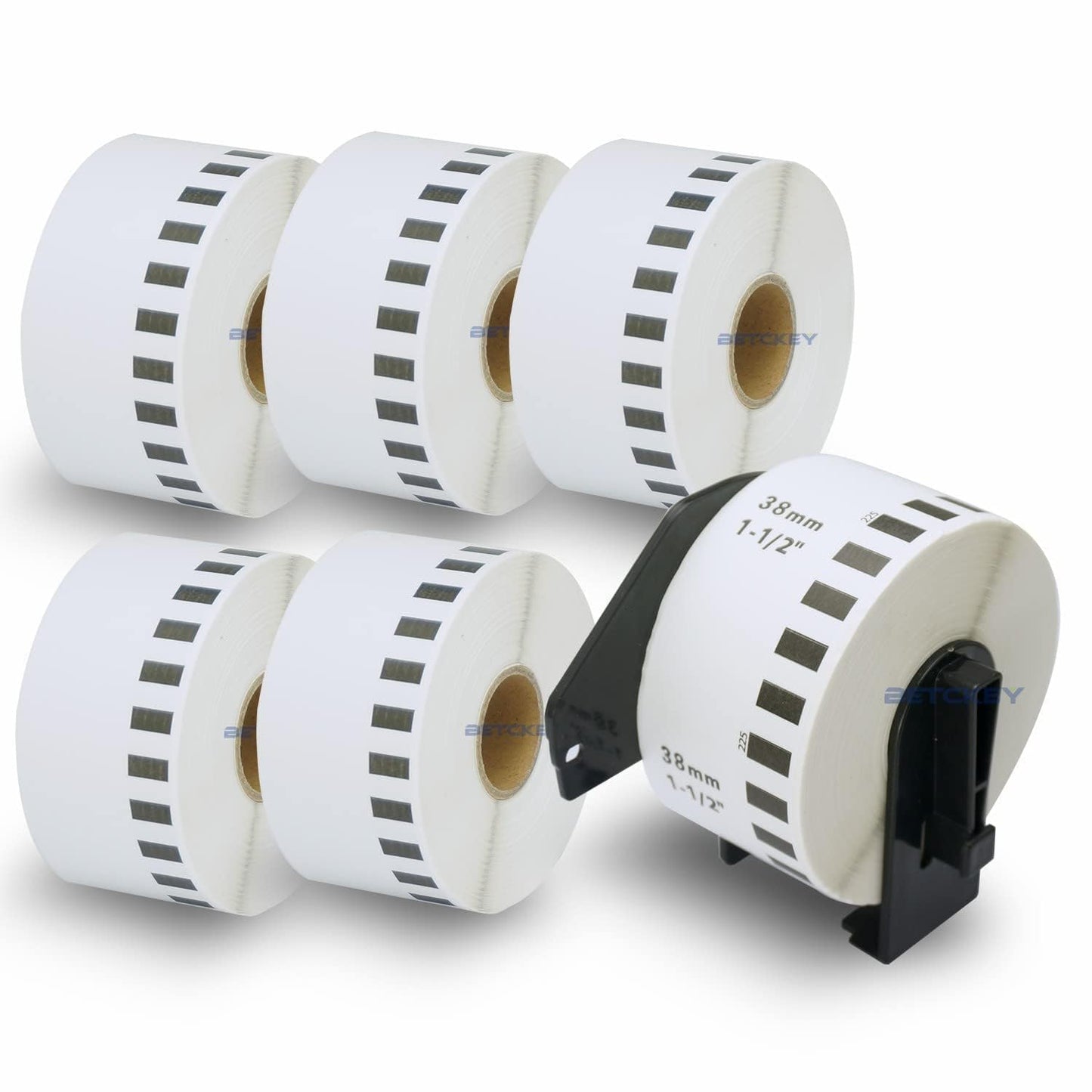 10 Rolls DK-22225 Labels with 2 Reusable Holders – 38mm x 30.48m