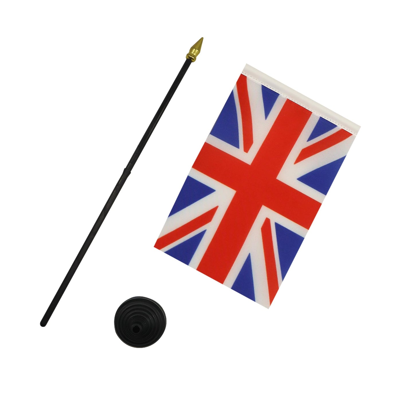 United Kingdom Table Flag - 4'' x 6'' Mini Desk Flag with Pole-CentralDepot247