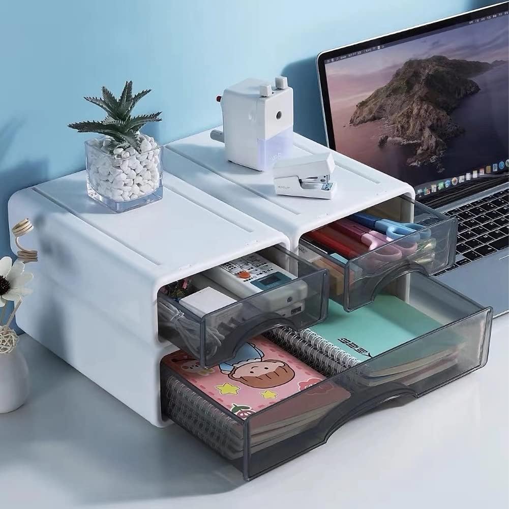 Stackable 4-Drawer Desk Organizer for Office & Home-CentralDepot247