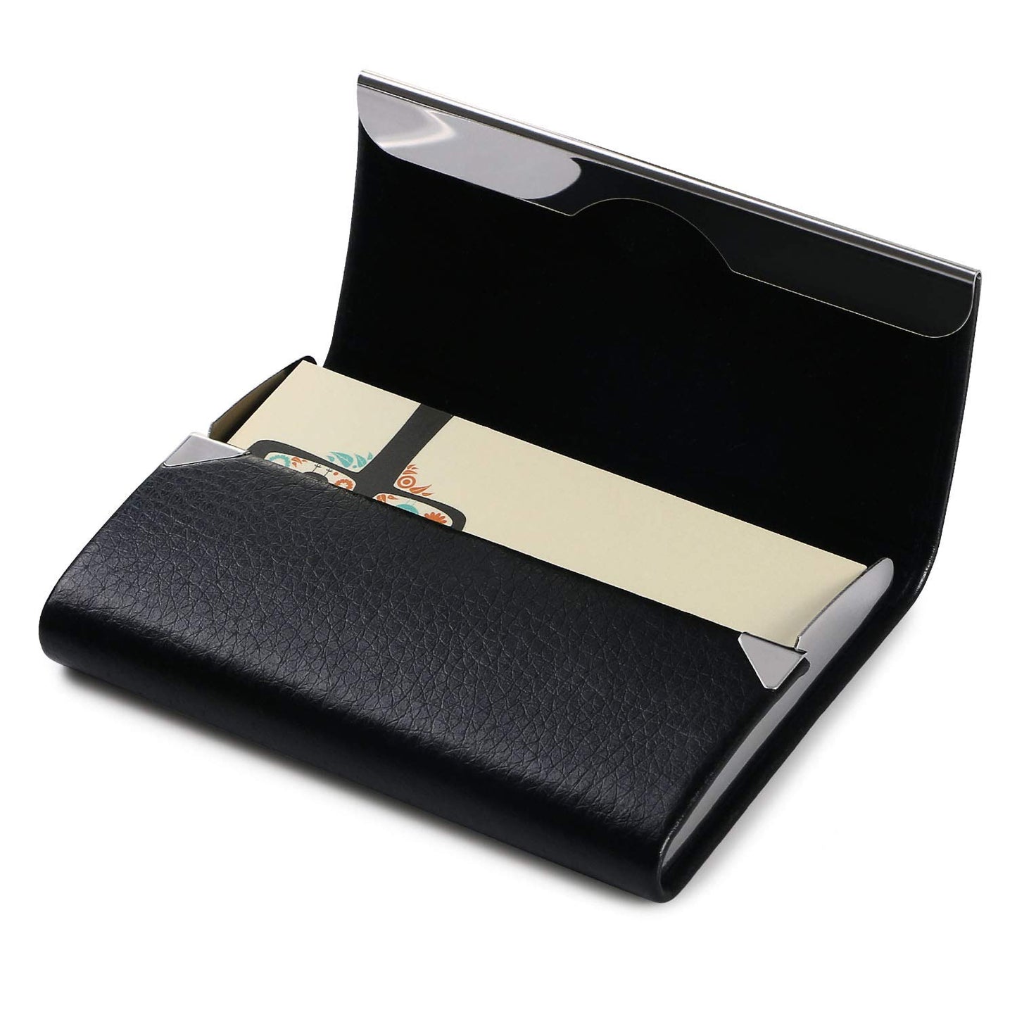 PU Leather Business Card Holder with Magnetic Buckle-CentralDepot247