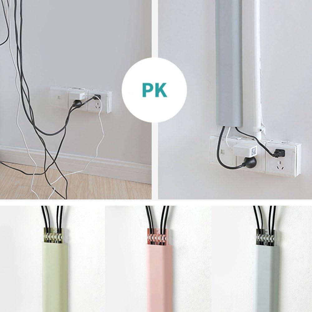 Self-Adhesive Cable Cover Channel - Paintable Wire Hider (White)-CentralDepot247