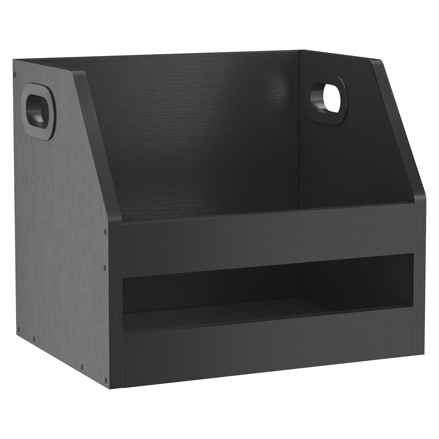 Vinyl Album Storage Box - Rustic Brown LP Record Holder-CentralDepot247