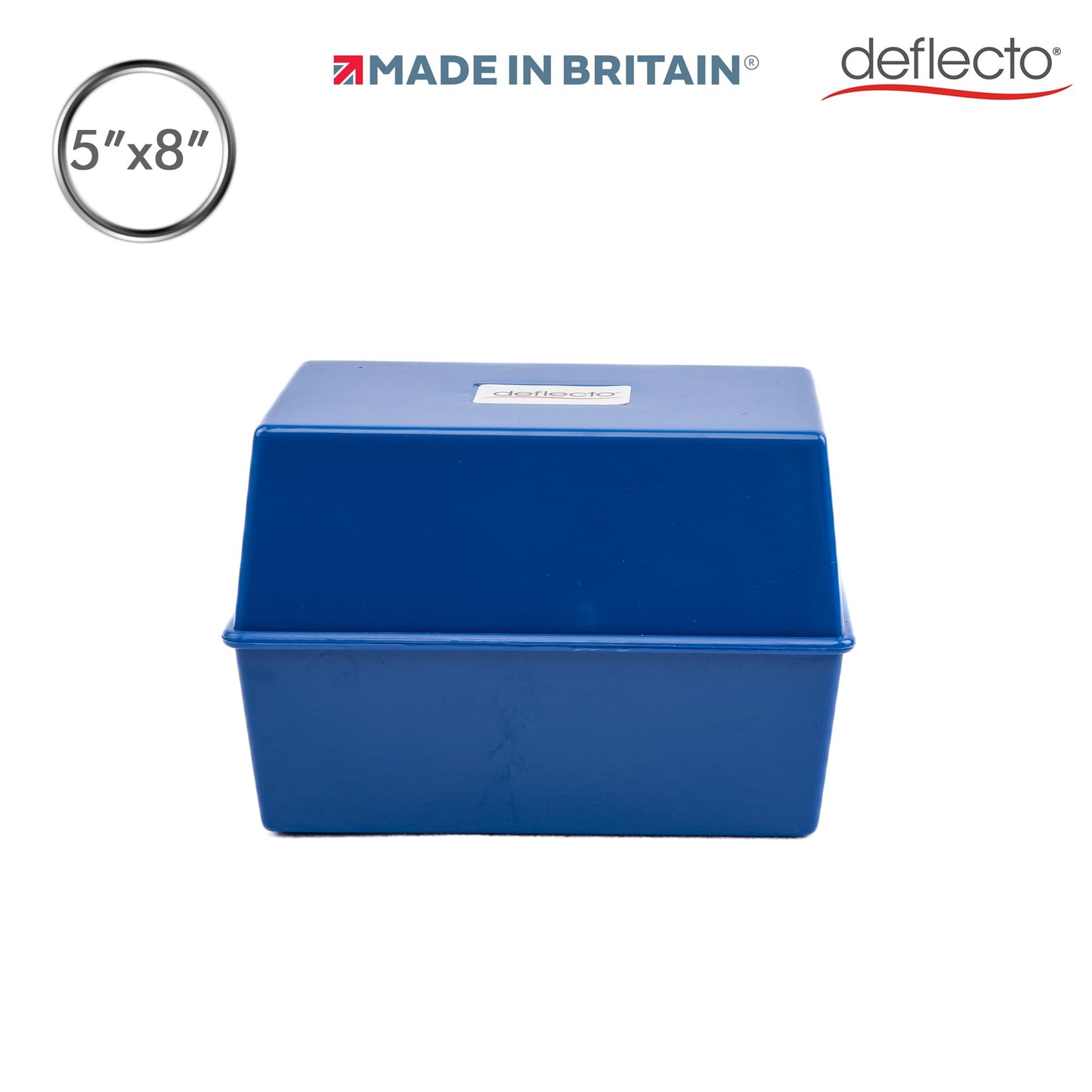 Value Size 8 x 5 Index Card Box - Red