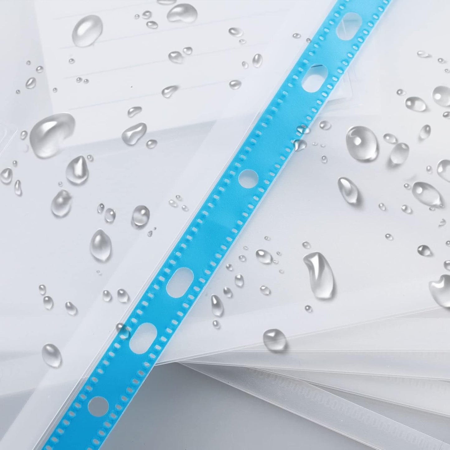 Plastic Wallets A4 Punched Pockets – 12 PCS Expandable Document Folders