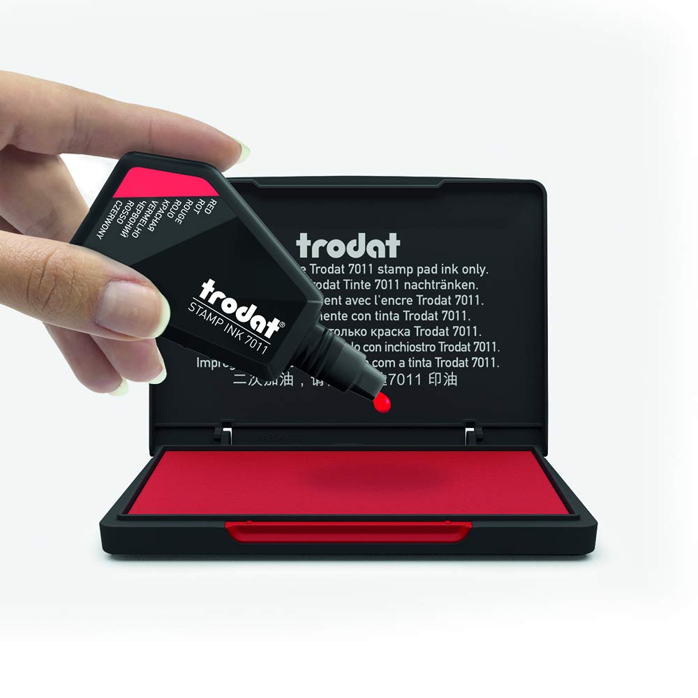 Standard Ink Pad for Traditional Stamps - 110 x 70 mm (Red)
