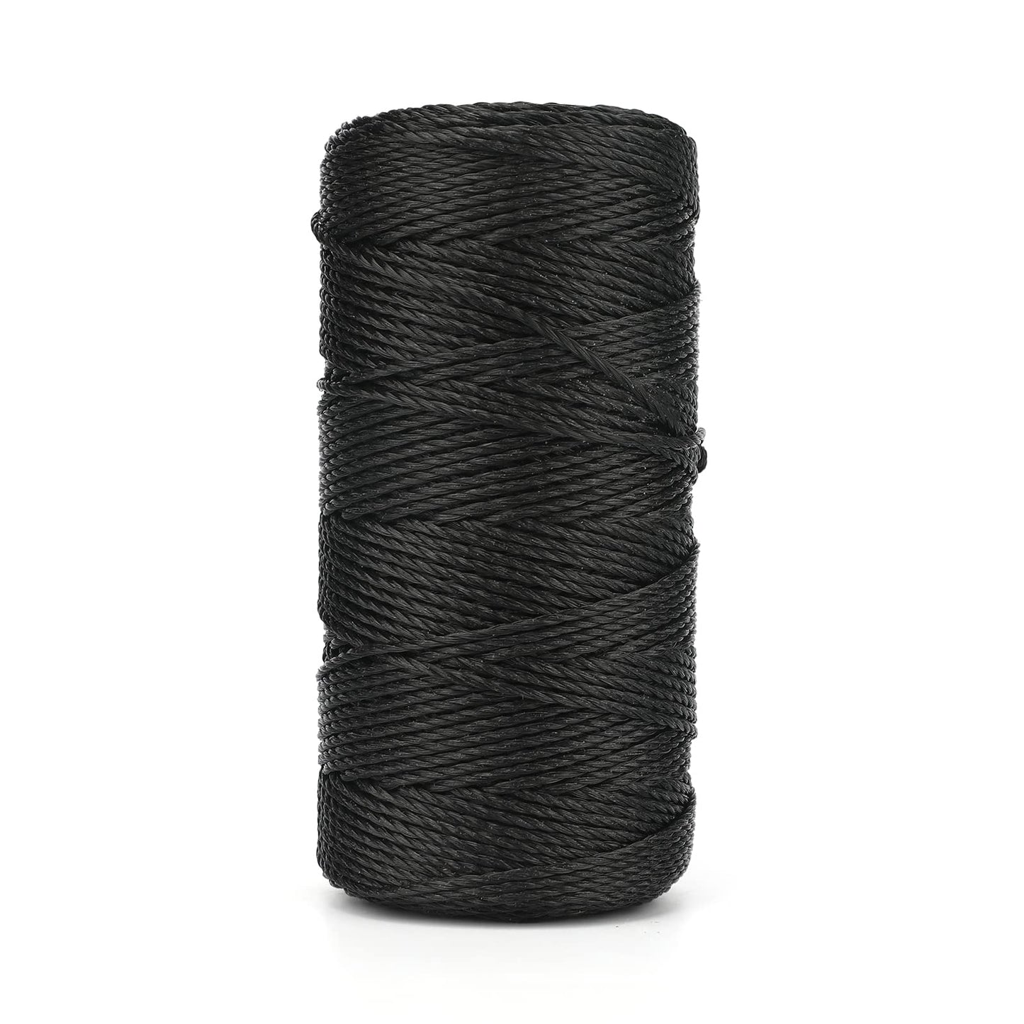 KINGLAKE 2mm Black Cord, 130m Twist Nylon Brick Line, Strong Builders String for Bricklaying, Masonry, Net Repairing, Gardening, Marking, DIY Crafts-CentralDepot247