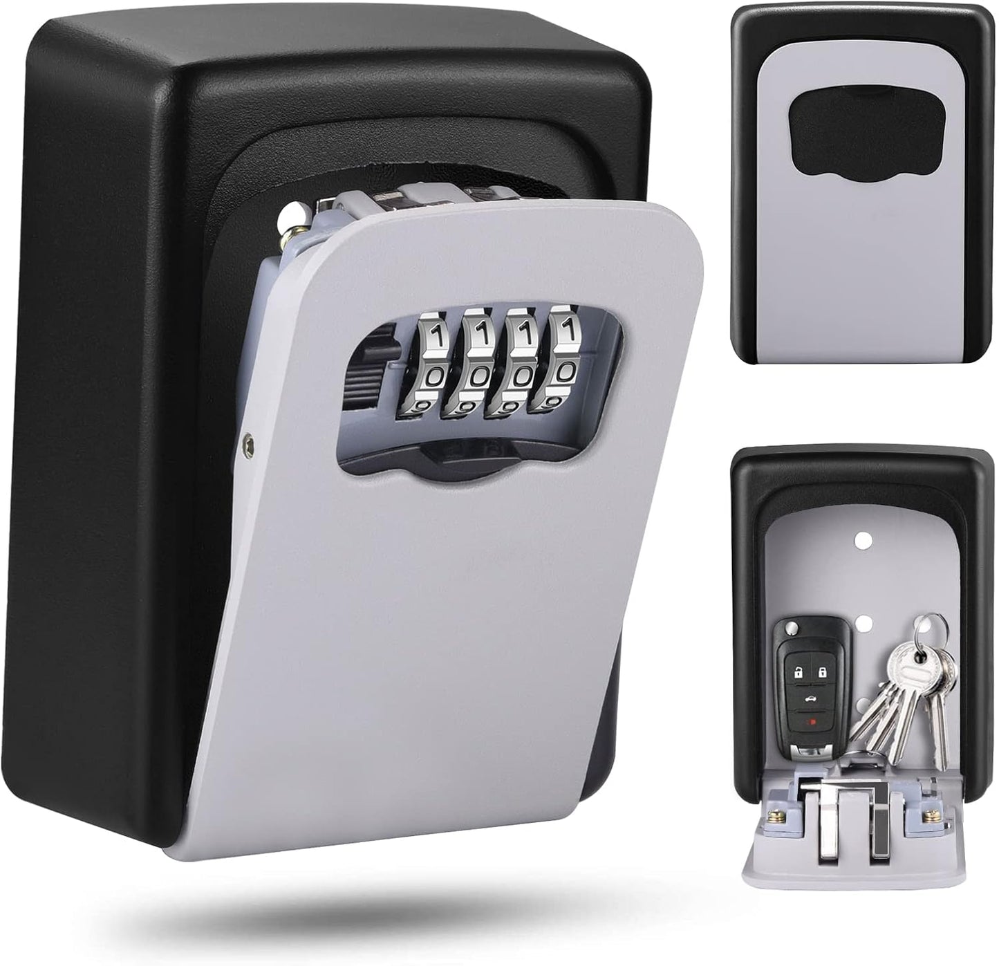Wall Mounted Key Box - Waterproof Security Cabinet with Combination Lock