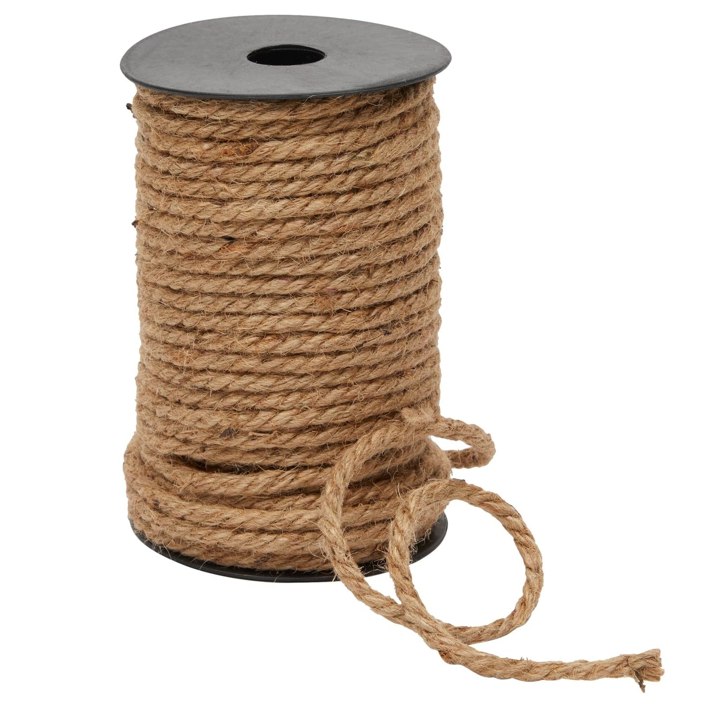 Nautical Rope for Crafts 100 Feet 5mm, Thick Hemp Jute Twine, Brown-CentralDepot247