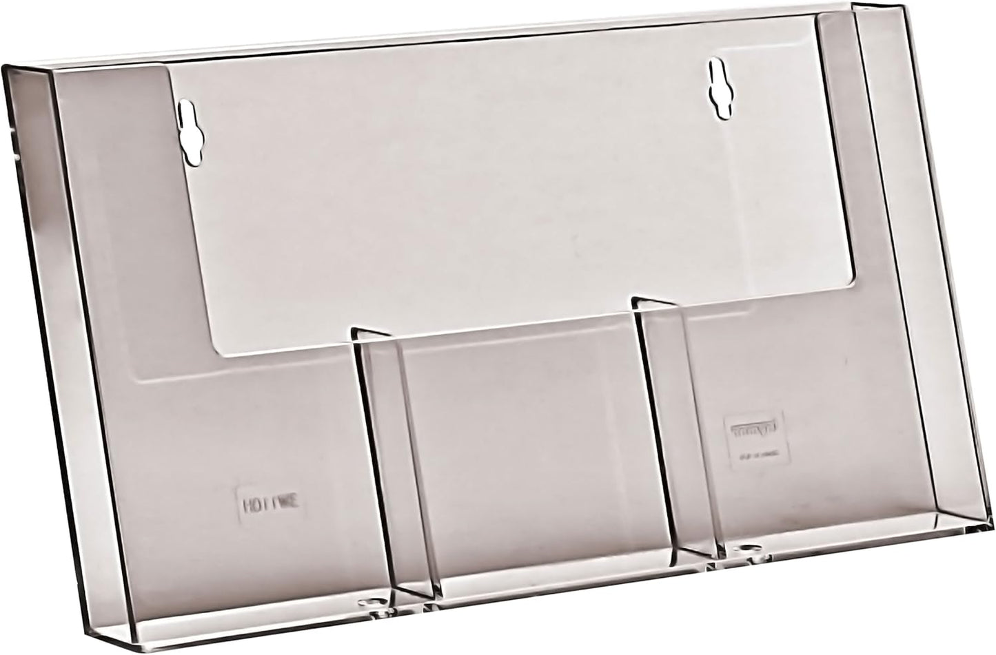 Three Pocket Wall Rack for DL Leaflets - Portrait Display-CentralDepot247