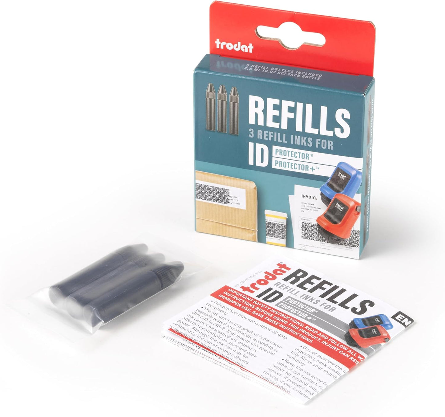 Trodat Refill Inks for ID Protector & ID Protector+ - 3 Pack