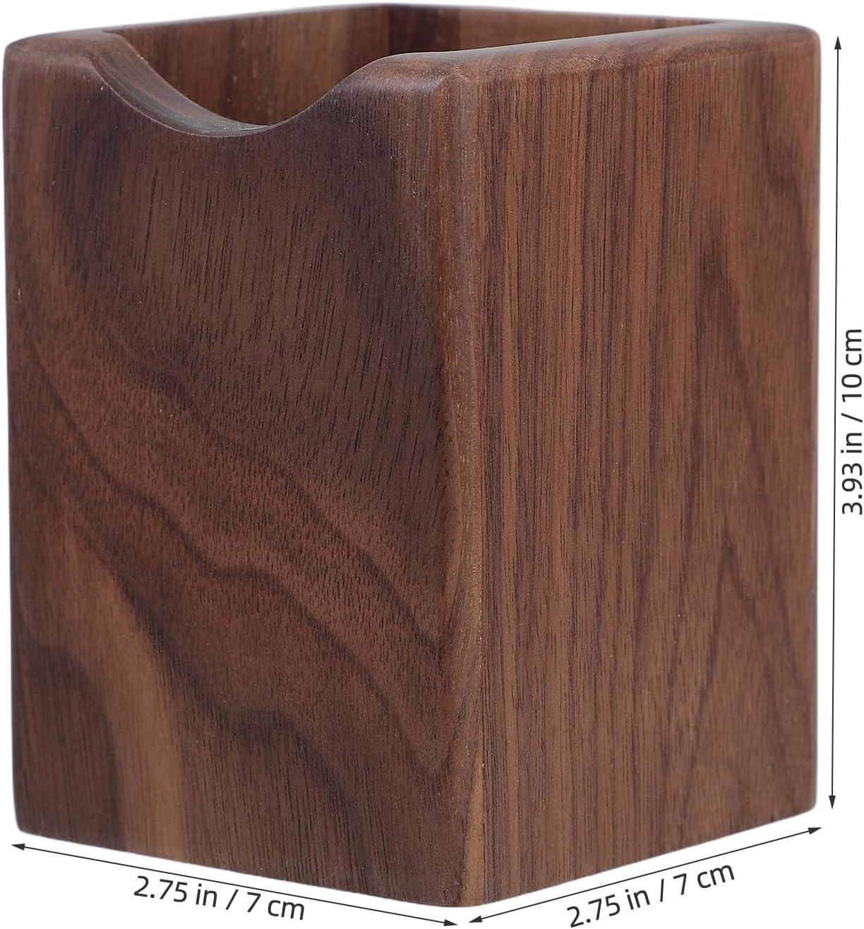 Square Wooden Pen Holder - Desk Storage Organizer for Home & Office-CentralDepot247