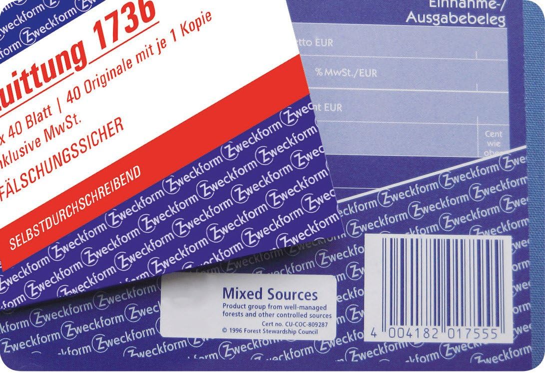 Self-Copying Receipt Book for Small Businesses - A6 Format-CentralDepot247