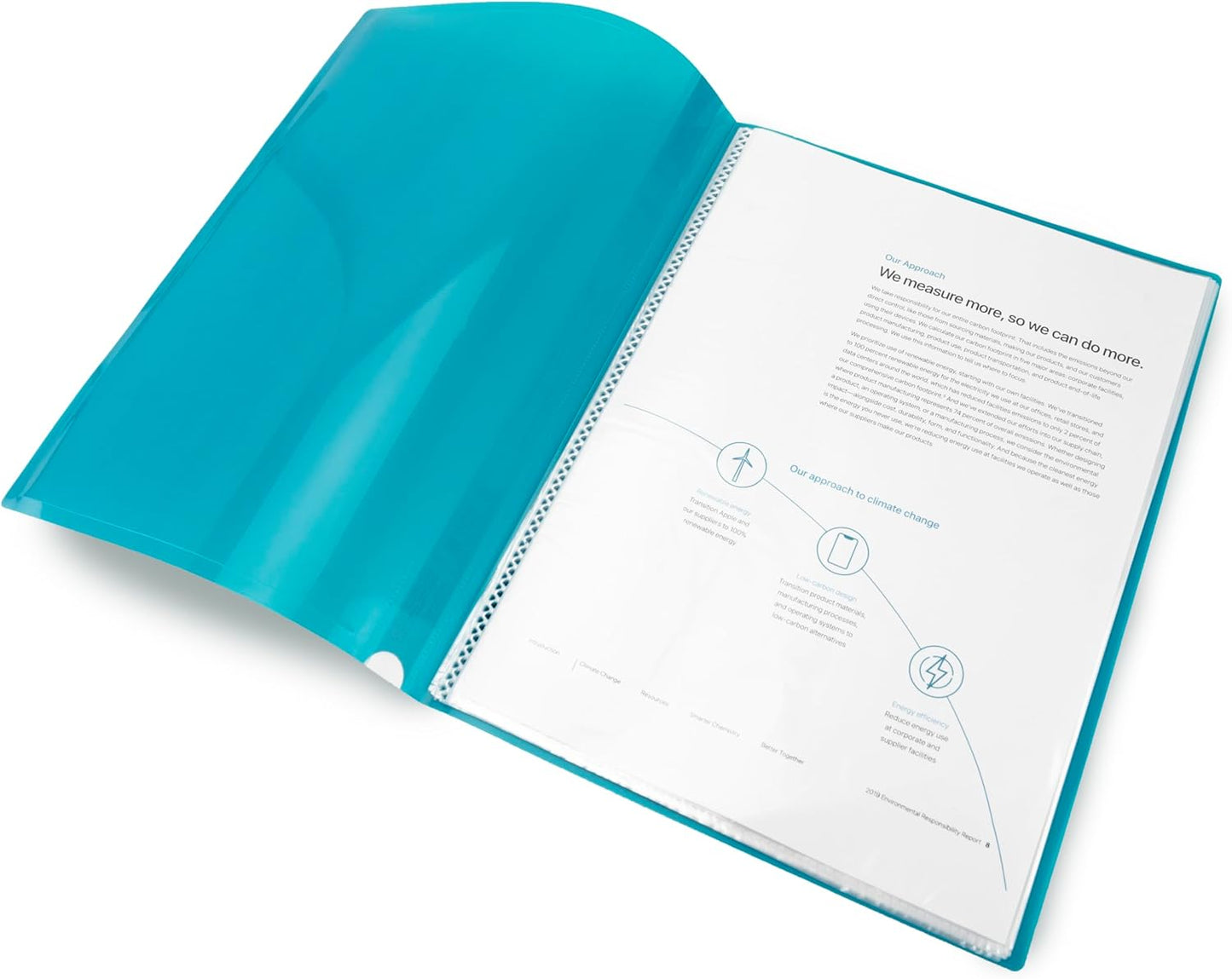 Rapesco 0919 A4 Project Presentation Display Book, 20 Pockets, Pack of 10