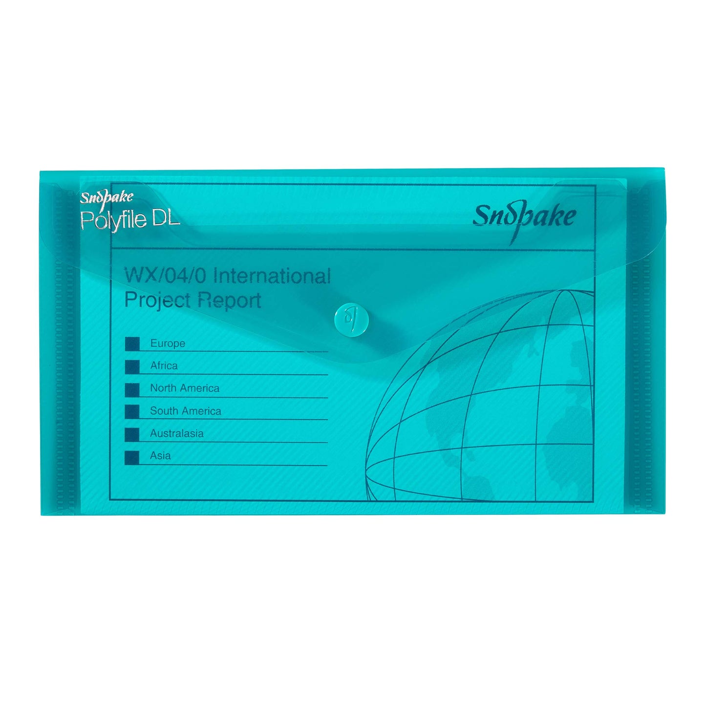 Snopake DL Polyfile Popper Wallet with Press Stud Closure – Pack of 5