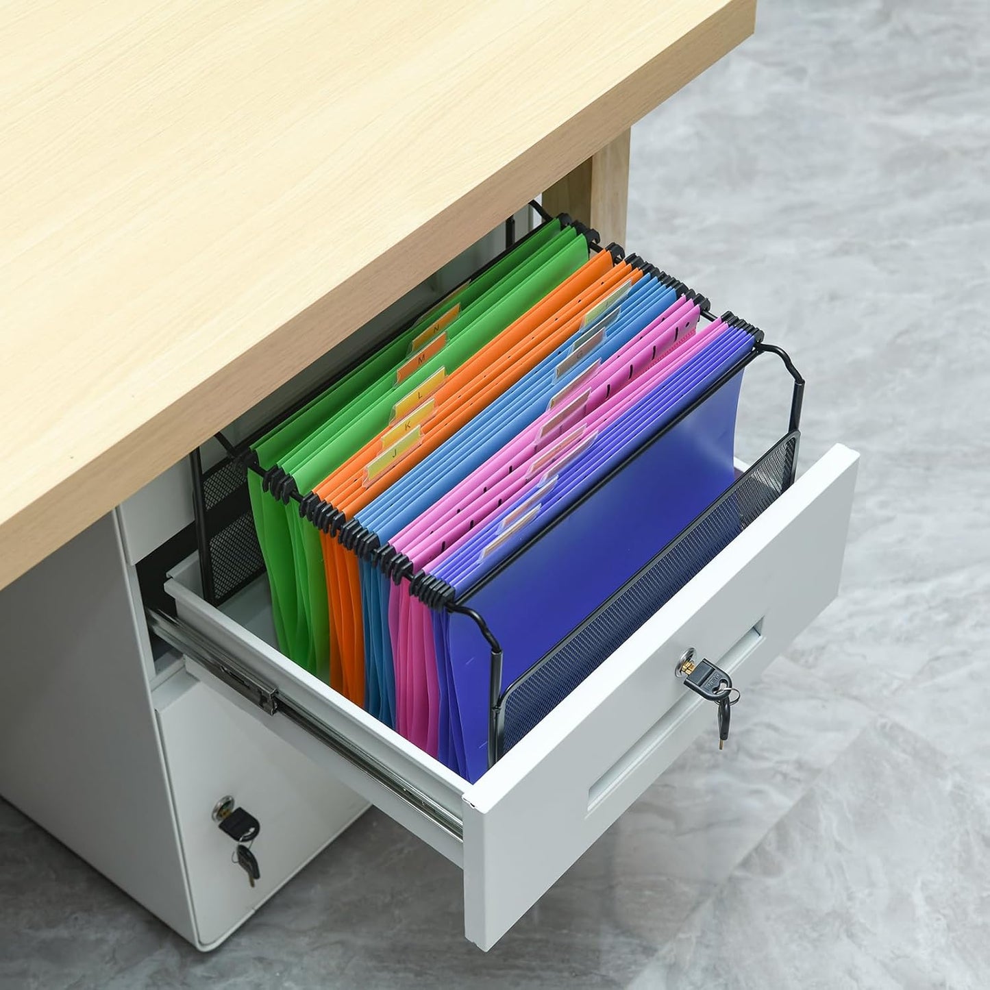 Suspension Files and Frame, A4 Suspension Files 15PCS 5 Colors