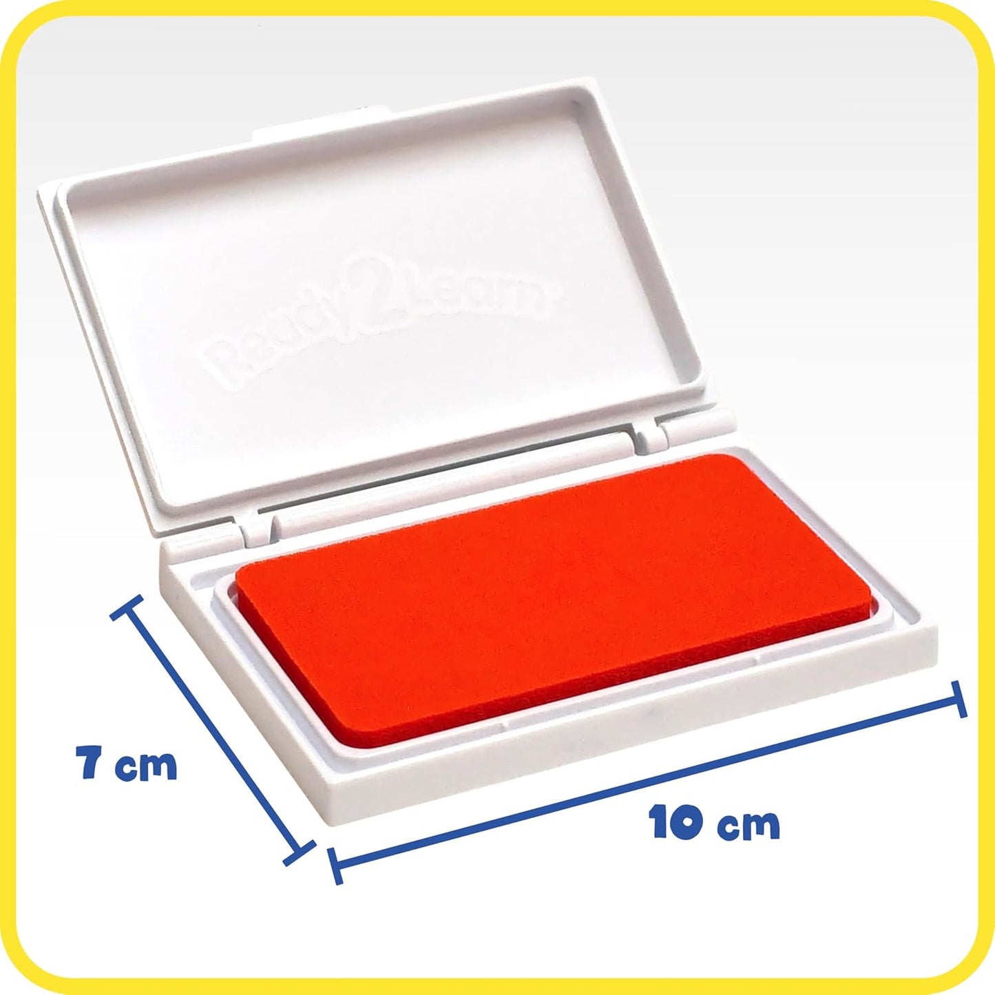 READY 2 LEARN Washable Stamp Pad - Orange, Non-Toxic, Fade Resistant