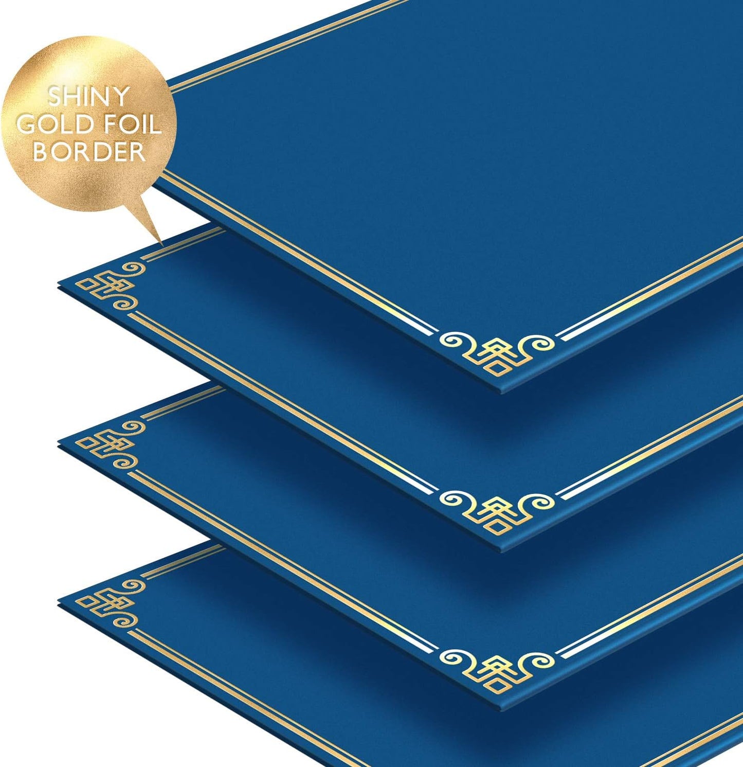 Professional Certificate Holders - 25 Pack, 8.5x11 Document Folders-CentralDepot247