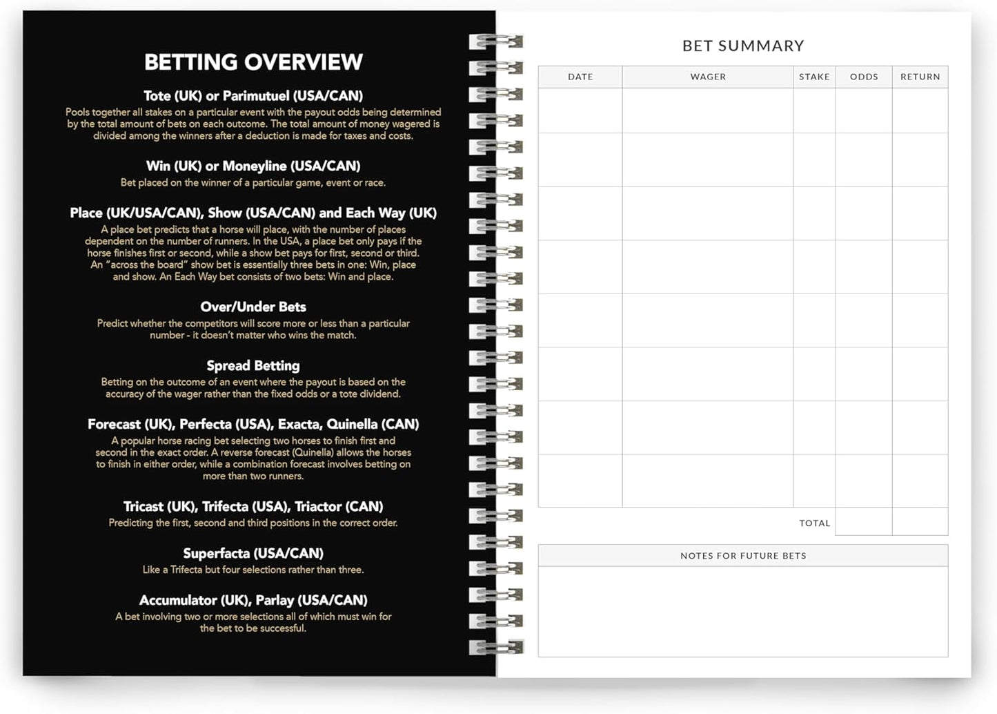 Sports Betting Logbook - Record Your Bets with Profit Tracker-CentralDepot247