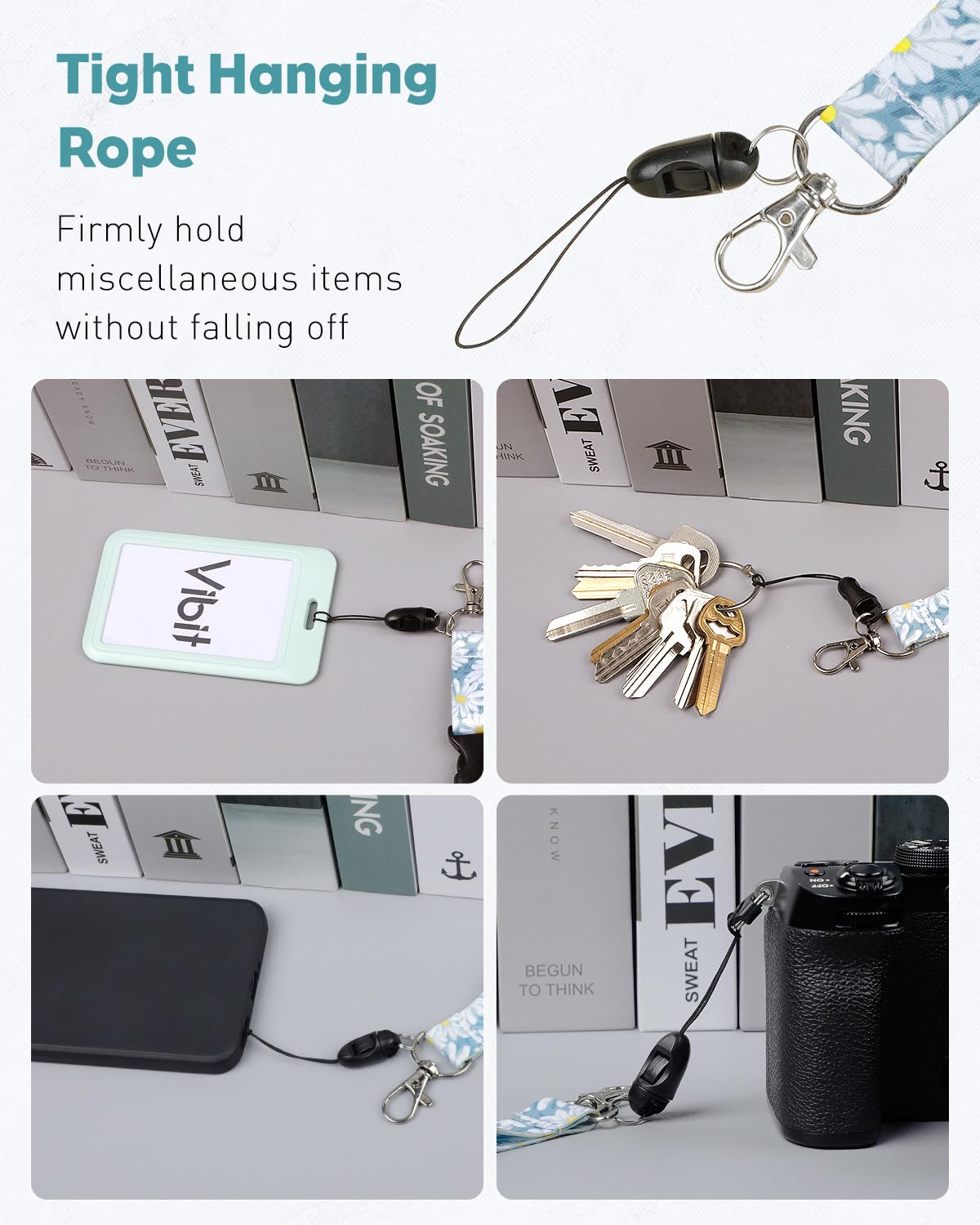 Uniclife 2 Pack Cute Lanyards for Neck