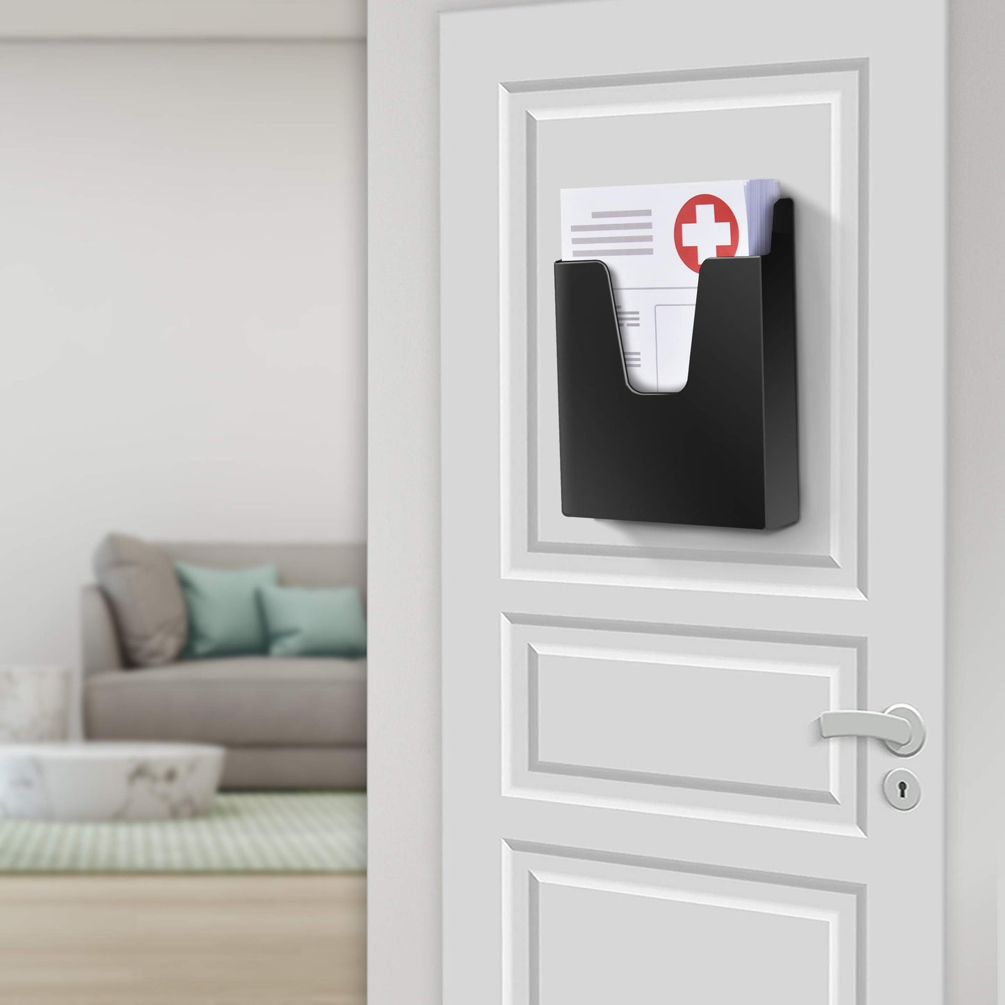 Vertical Acrylic Pocket File Holder for Brochures - Clear-CentralDepot247