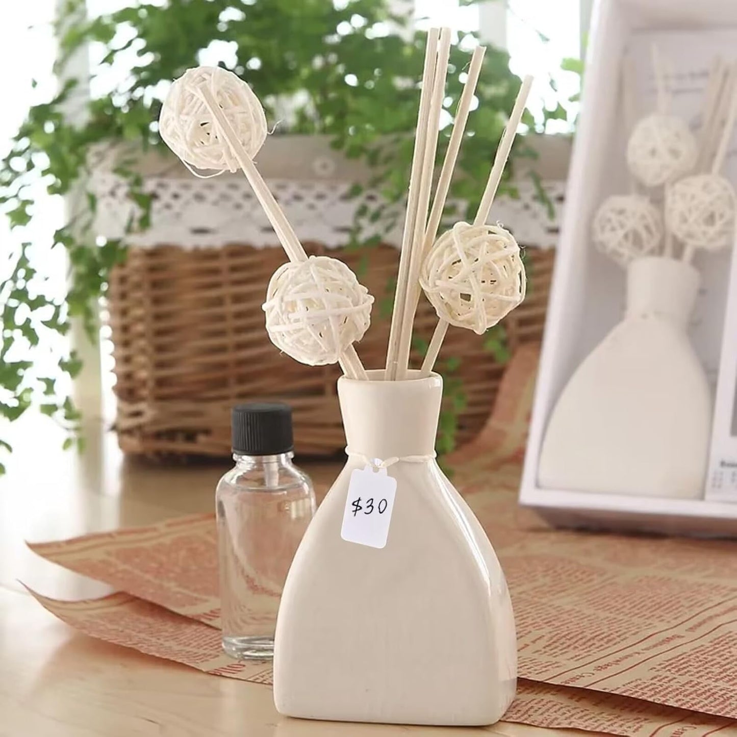 Price Labels Tags with String - 500 Pcs, 35x22mm