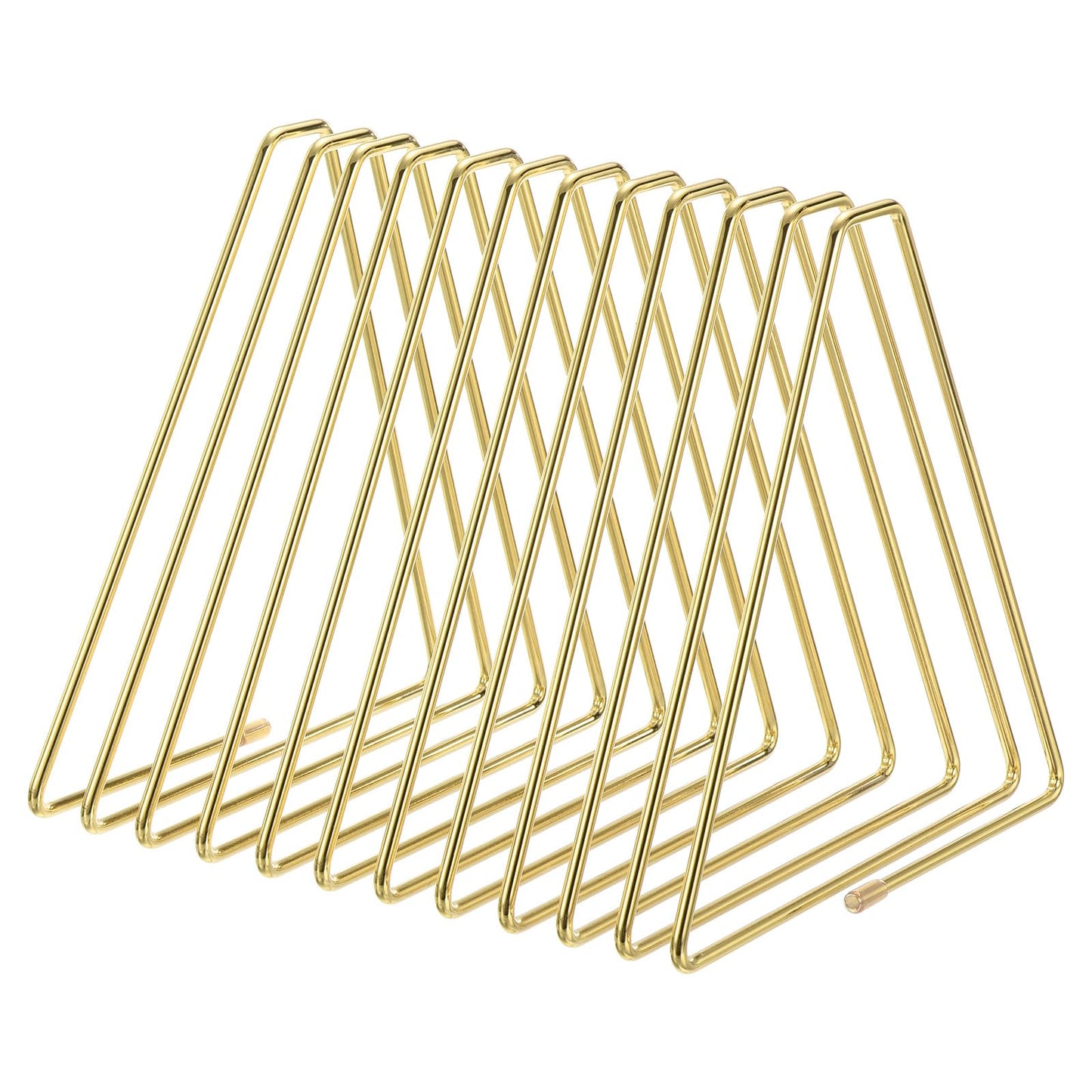 Triangle Desktop Holder Rack – 11 Slot Organizer for Records & Books-CentralDepot247