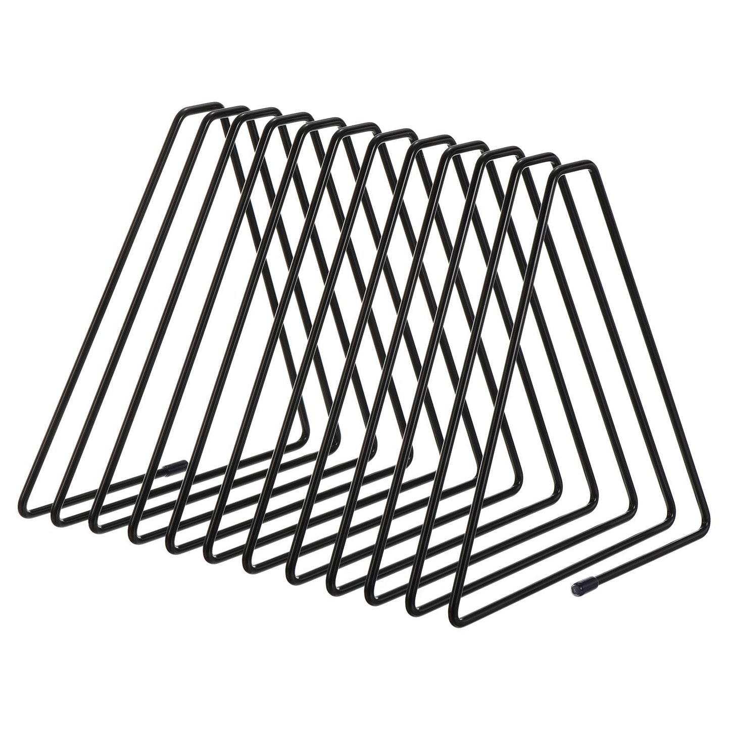 Triangle Desktop Holder Rack – 11 Slot Organizer for Records & Books-CentralDepot247