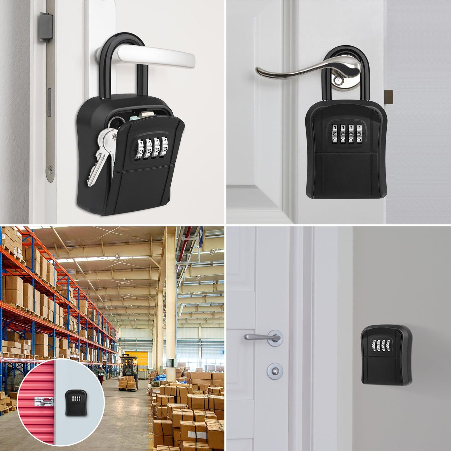 Weatherproof Portable Key Safe - Up to 5 Keys Capacity