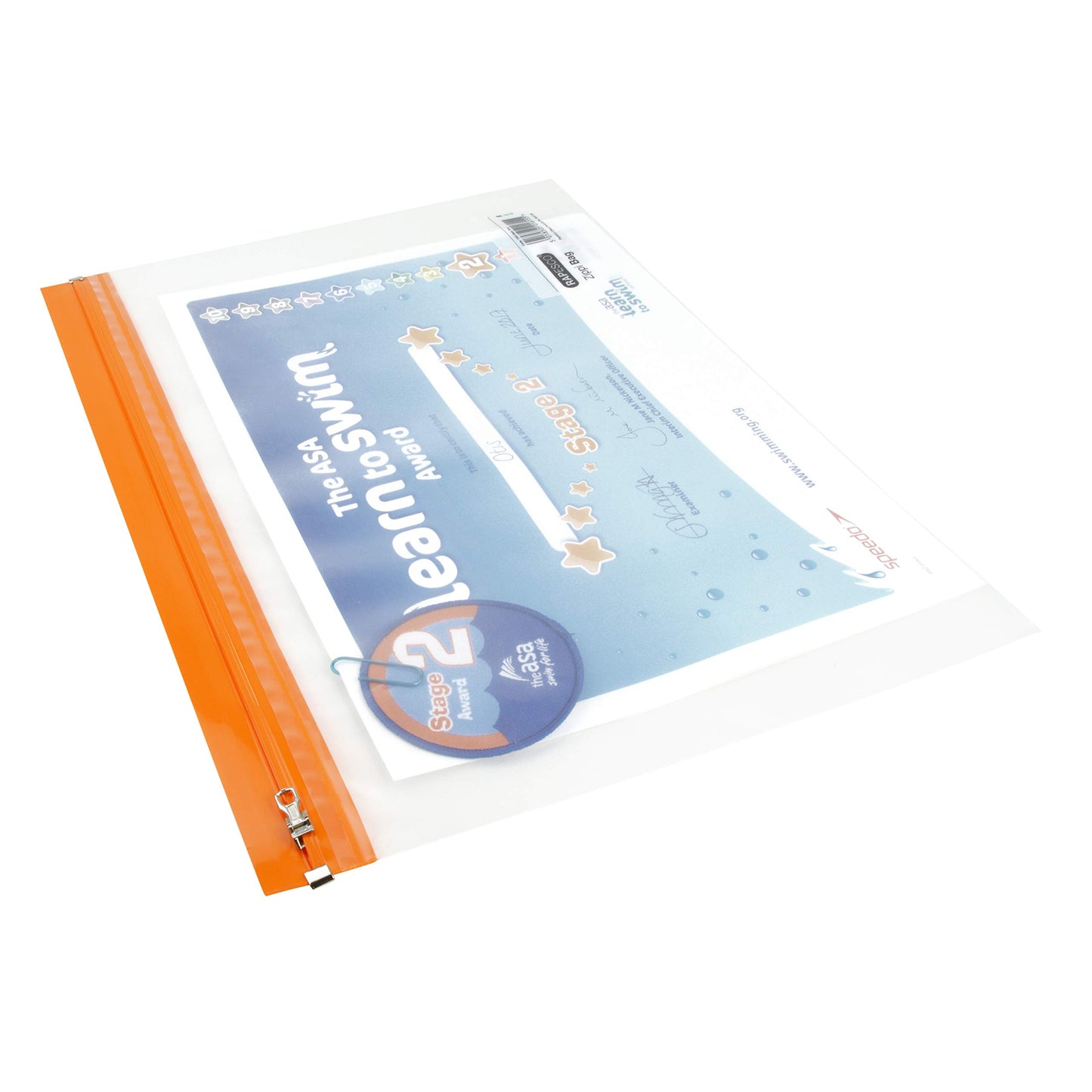 Rapesco 1503 Zippi File A4+, Transparent with Assorted Strips, Pack of 5