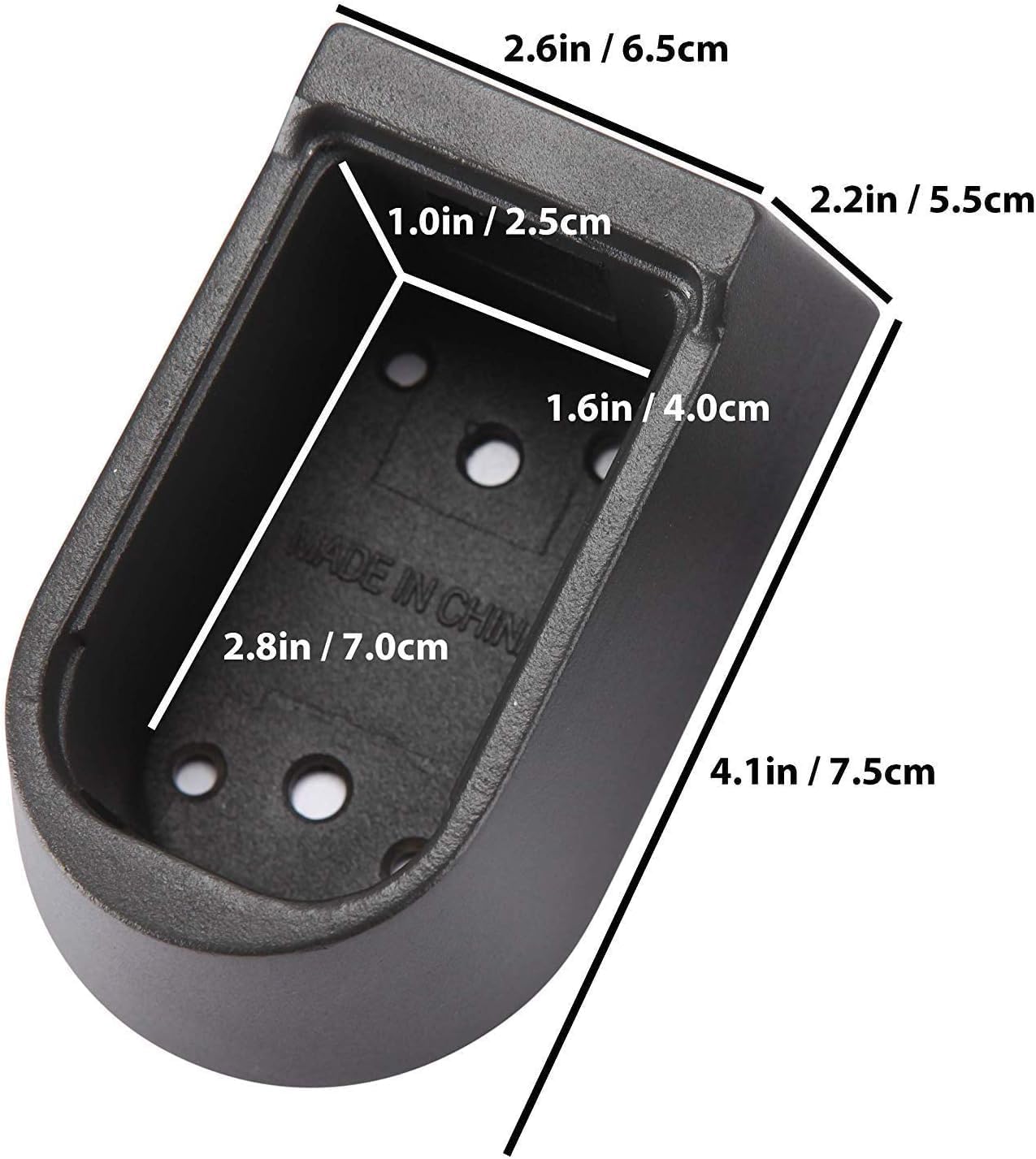 Outdoor Wall Mounted Key Lock Box - Set Your Own Combination - Black