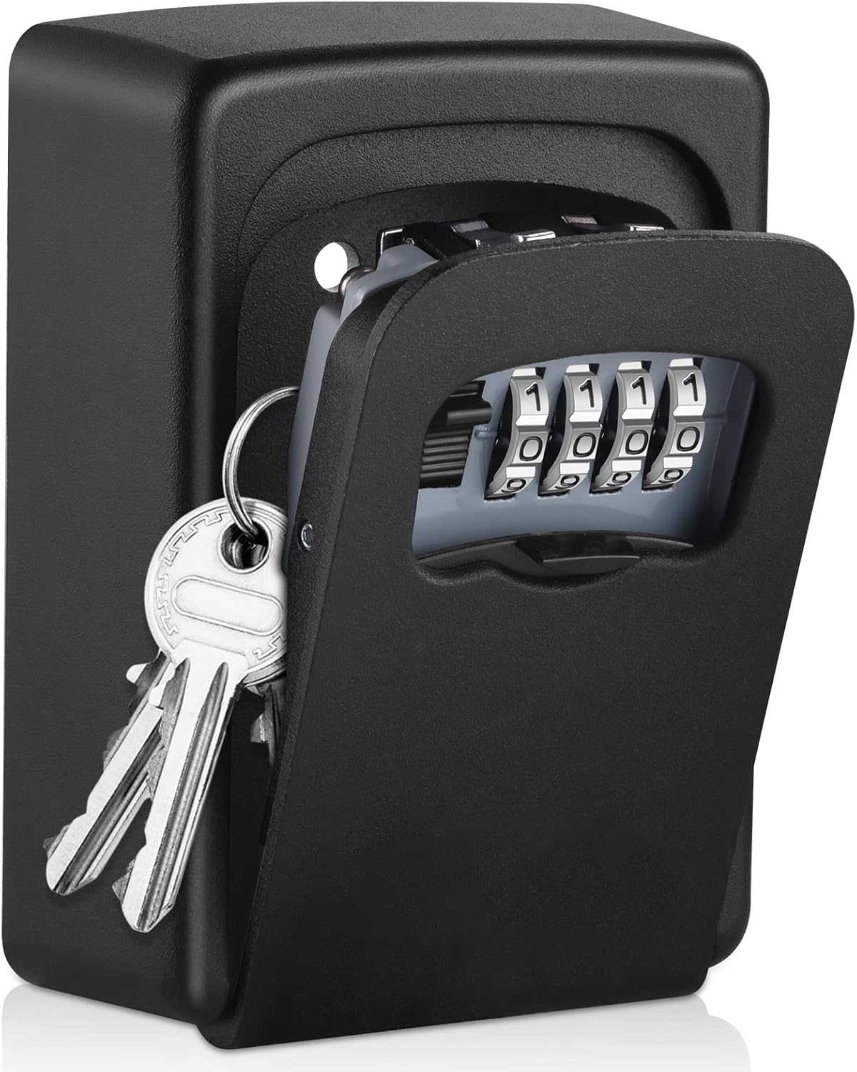 4-Digit Combination Lock Box - Wall Mounted Key Safe, Waterproof