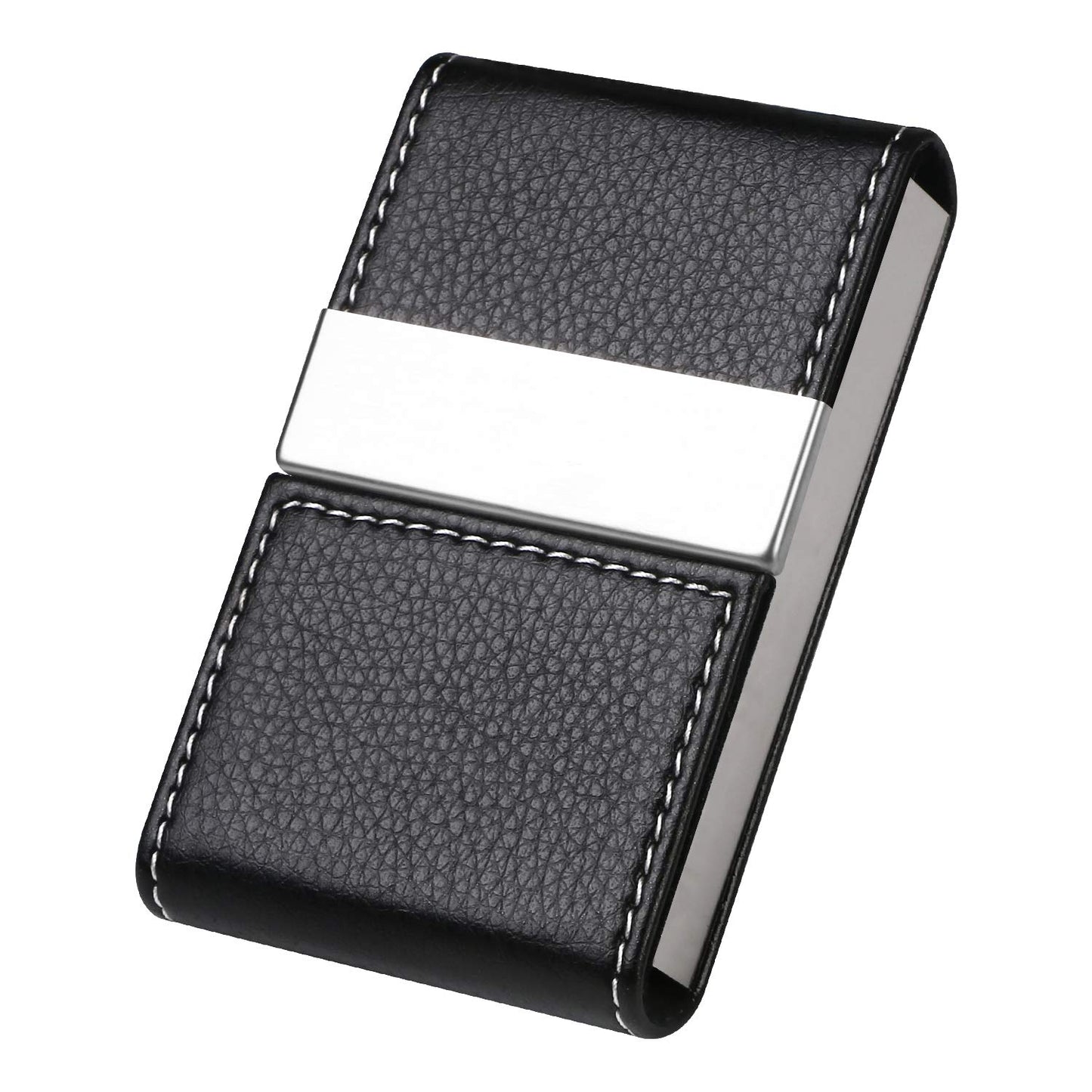 PU Leather Business Card Holder with Magnetic Buckle-CentralDepot247