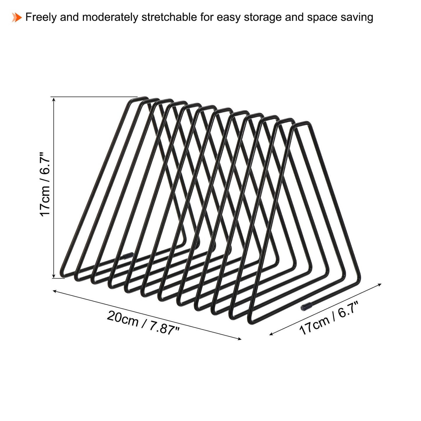 Triangle Desktop Holder Rack – 11 Slot Organizer for Records & Books-CentralDepot247