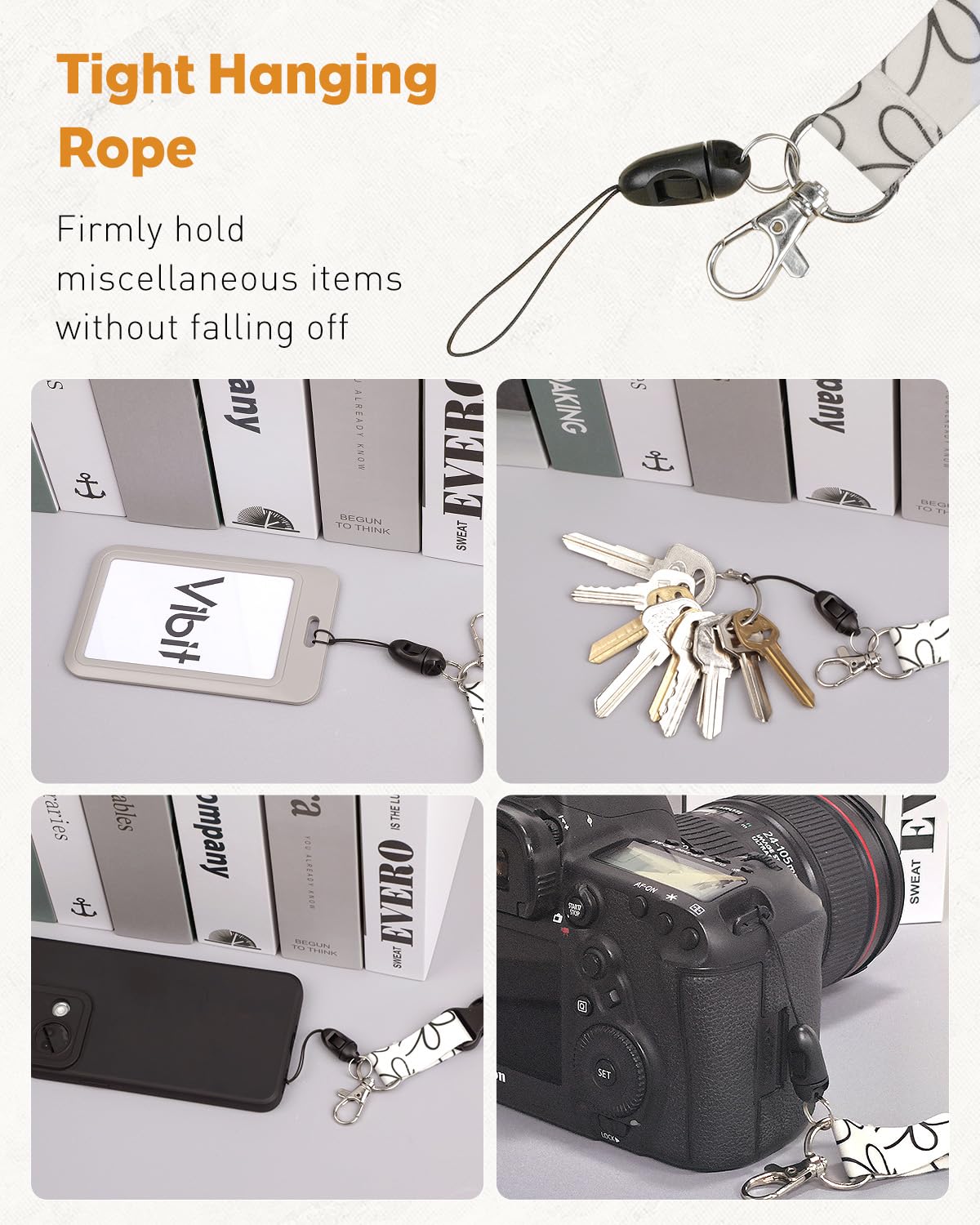 Uniclife 2 Pack Cute Lanyards for Neck