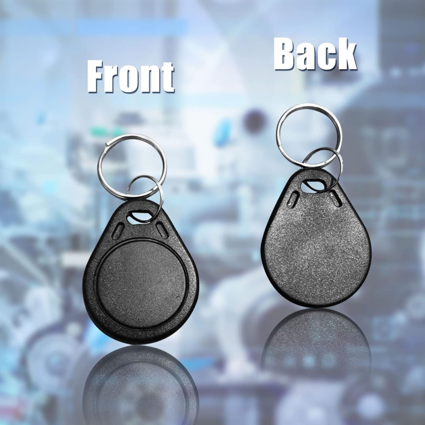 Proximity ID Card Key - 50pcs 125kHz RFID Rewritable Keyfobs
