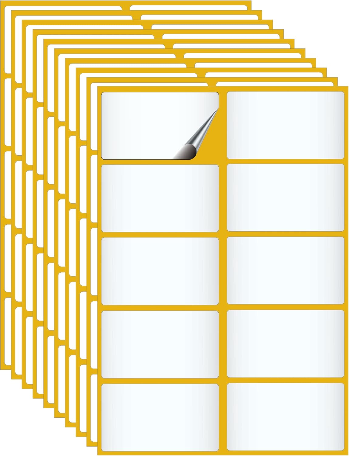 Sticky Labels Pack of 400 - White Self Adhesive Name Stickers