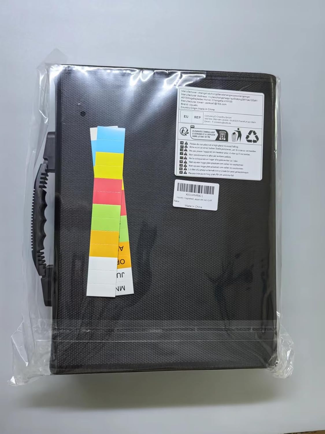 Uquelic Expanding File Folder 26 Pockets - Durable with Ergonomic Handle