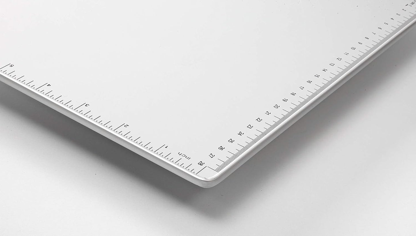 Snopake A4 Metallic Clipboard with Heavy Duty Clip and Measurement Guide